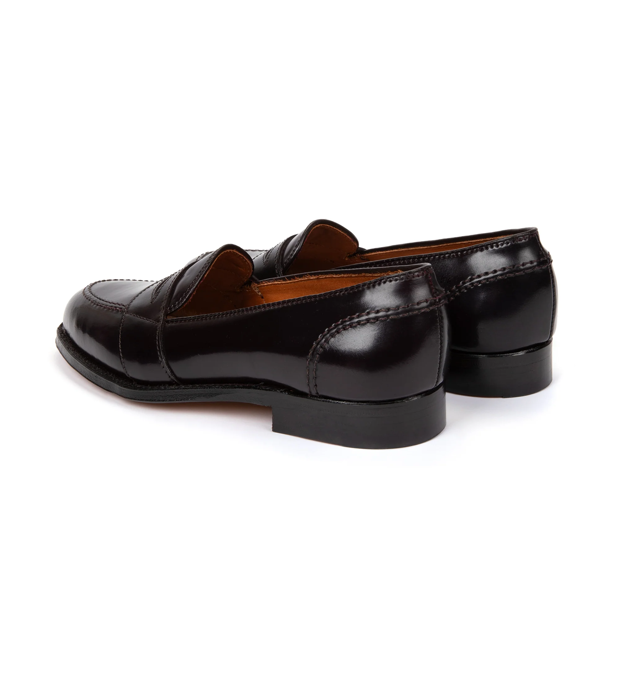 Alden Cordovan Full Strap Loafer: Dark Burgundy 684 - Image 3