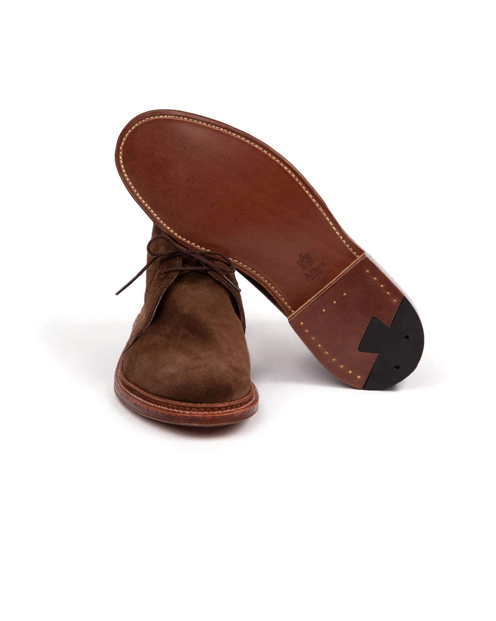Alden Unlined Suede Chukka Boot: Dark Brown 1492 - Image 4