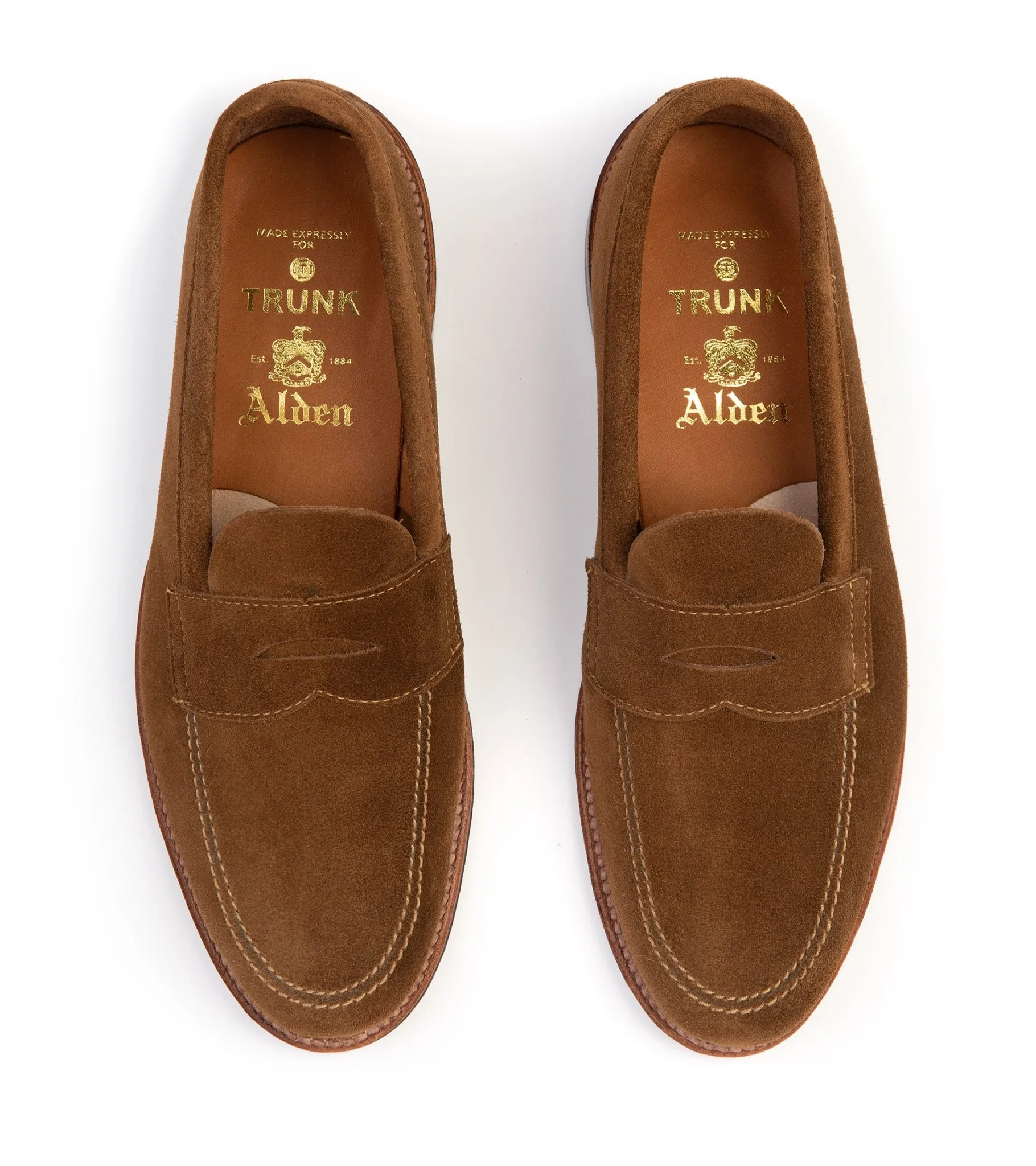 Alden Unlined Suede Penny Loafer: Snuff 5735F - Image 5