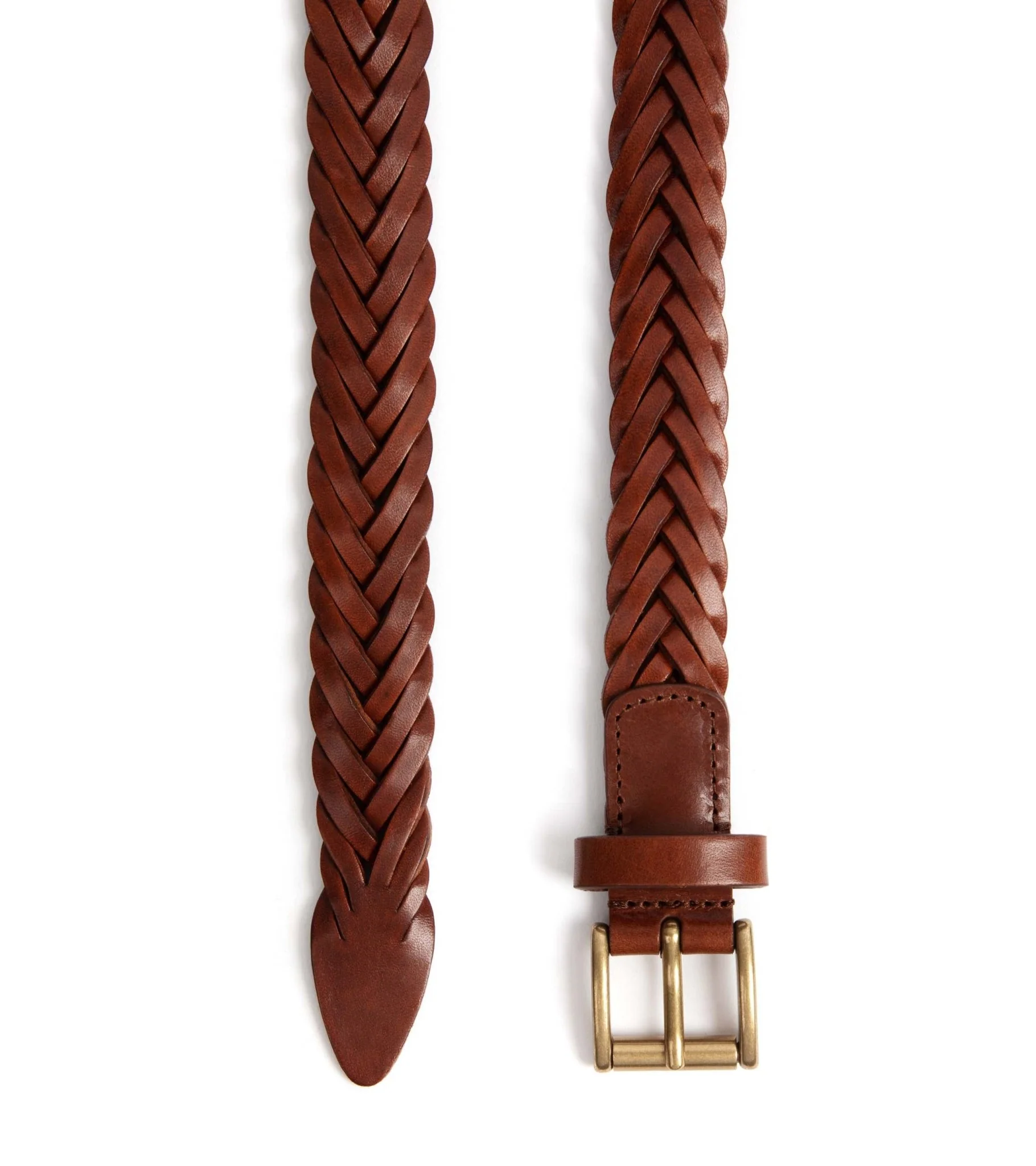 Anderson's Braided Leather Belt: Honey - Image 3