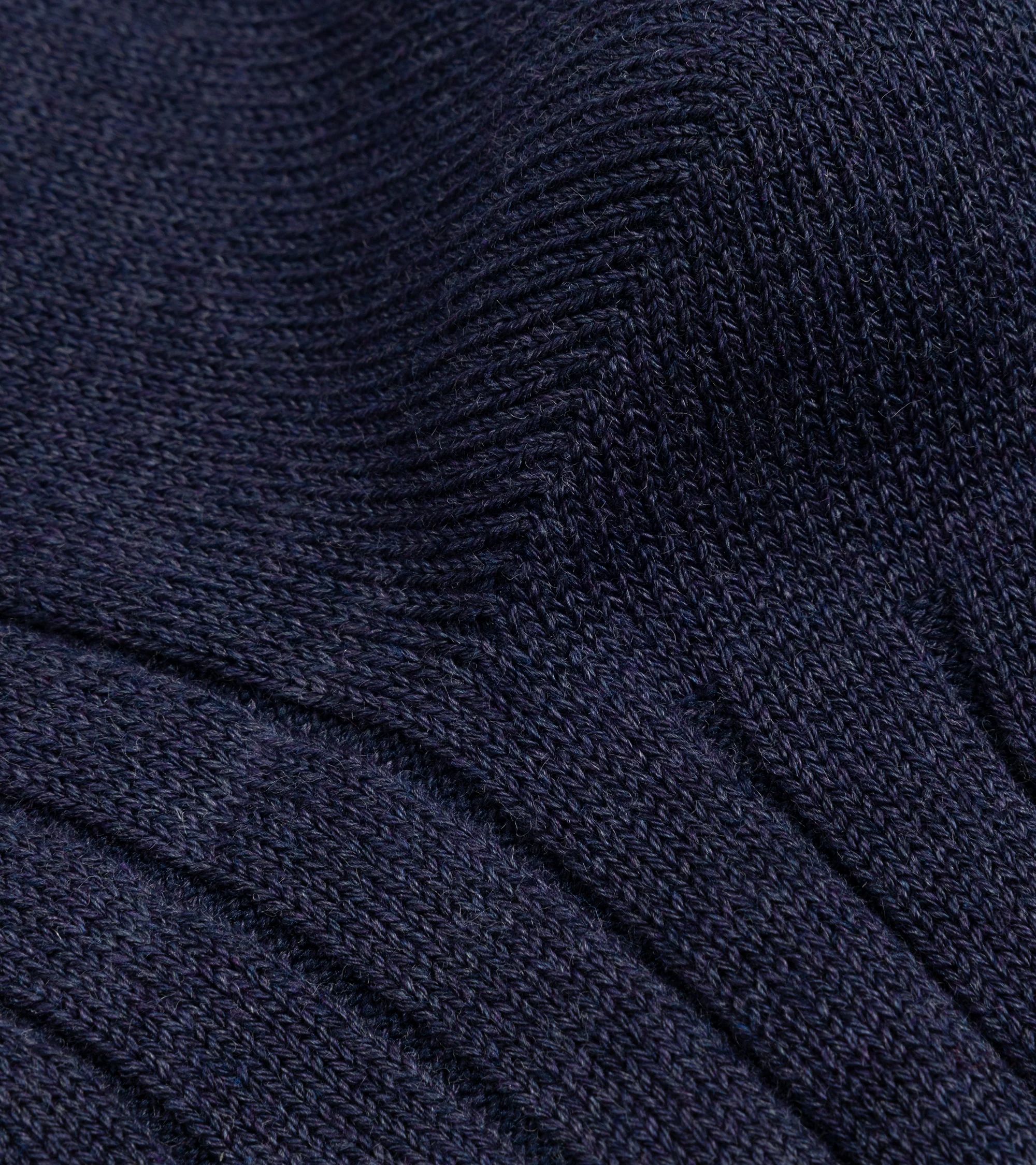 Anonymous Ism Bold Rib Crew Socks: Navy - Image 3