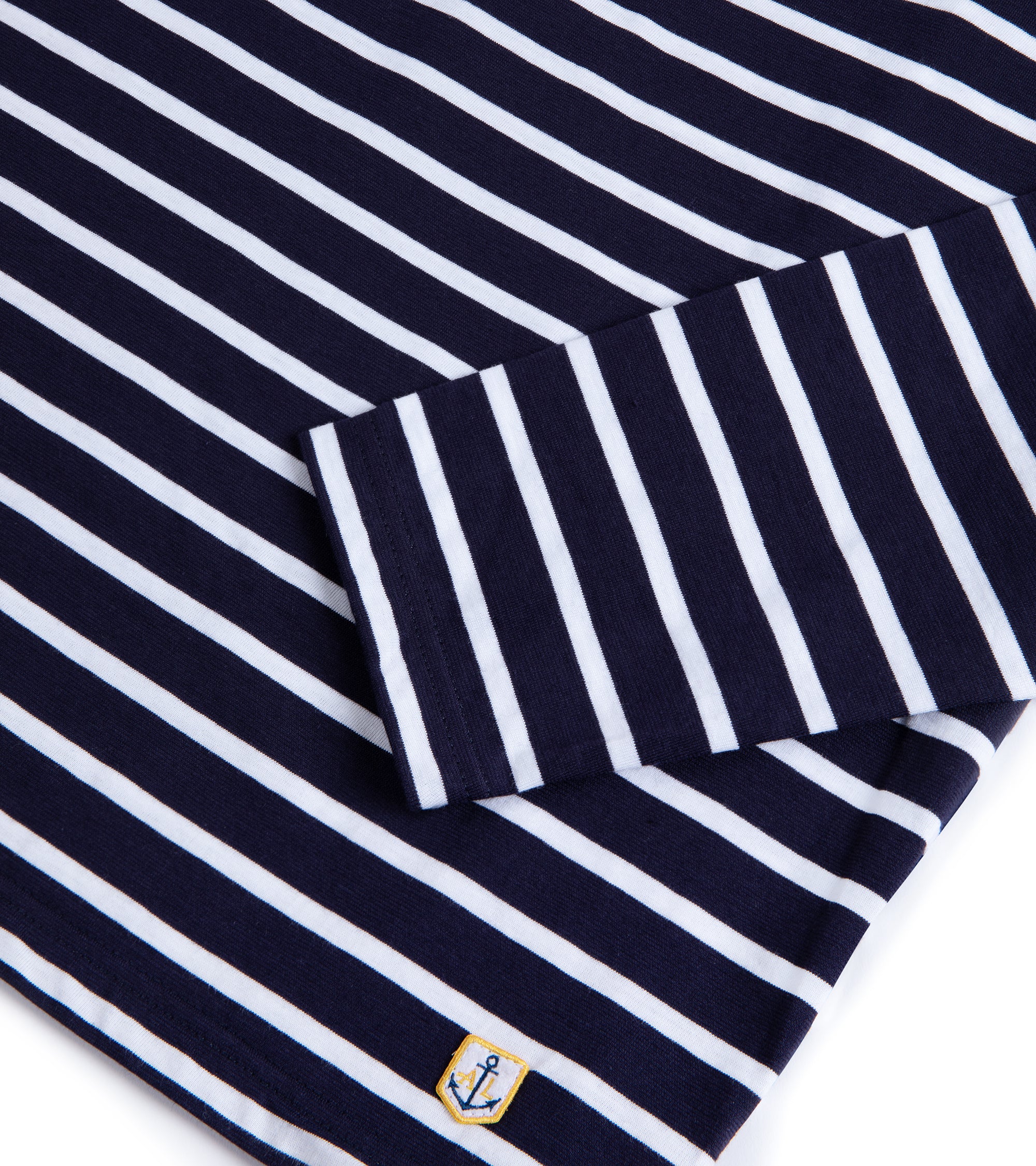 Armor Lux Lightweight Breton Striped T-Shirt: Navy/White - Image 4