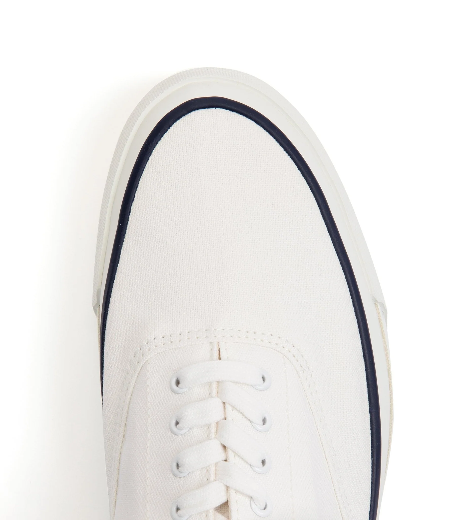 Asahi 041 Canvas Deck Shoes: White - Image 5