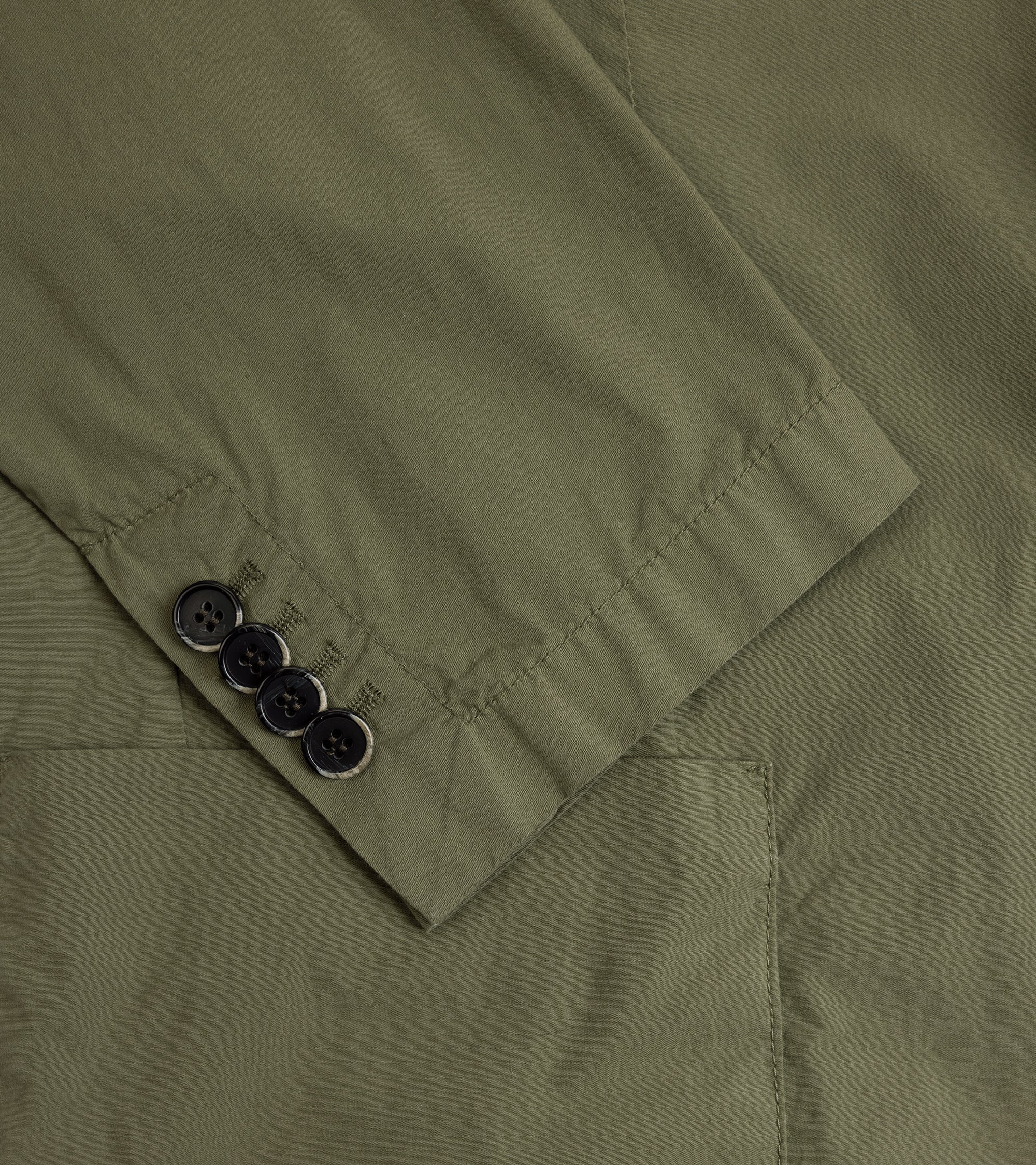 Barena Borgo Pavion Cotton Jacket: Olive - Image 4
