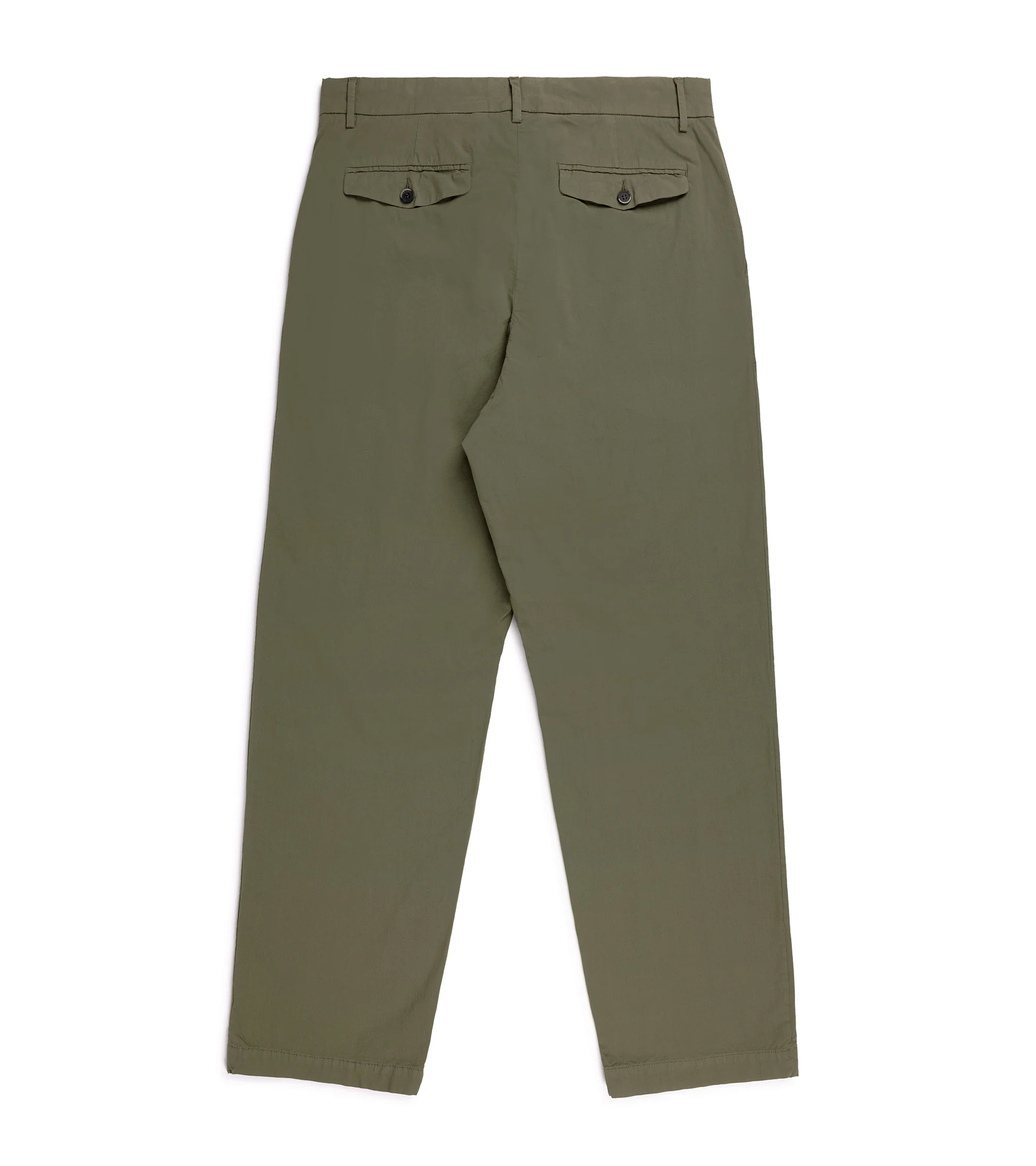 Barena Canasta Pavion Cotton Chino Trousers: Olive - Image 4