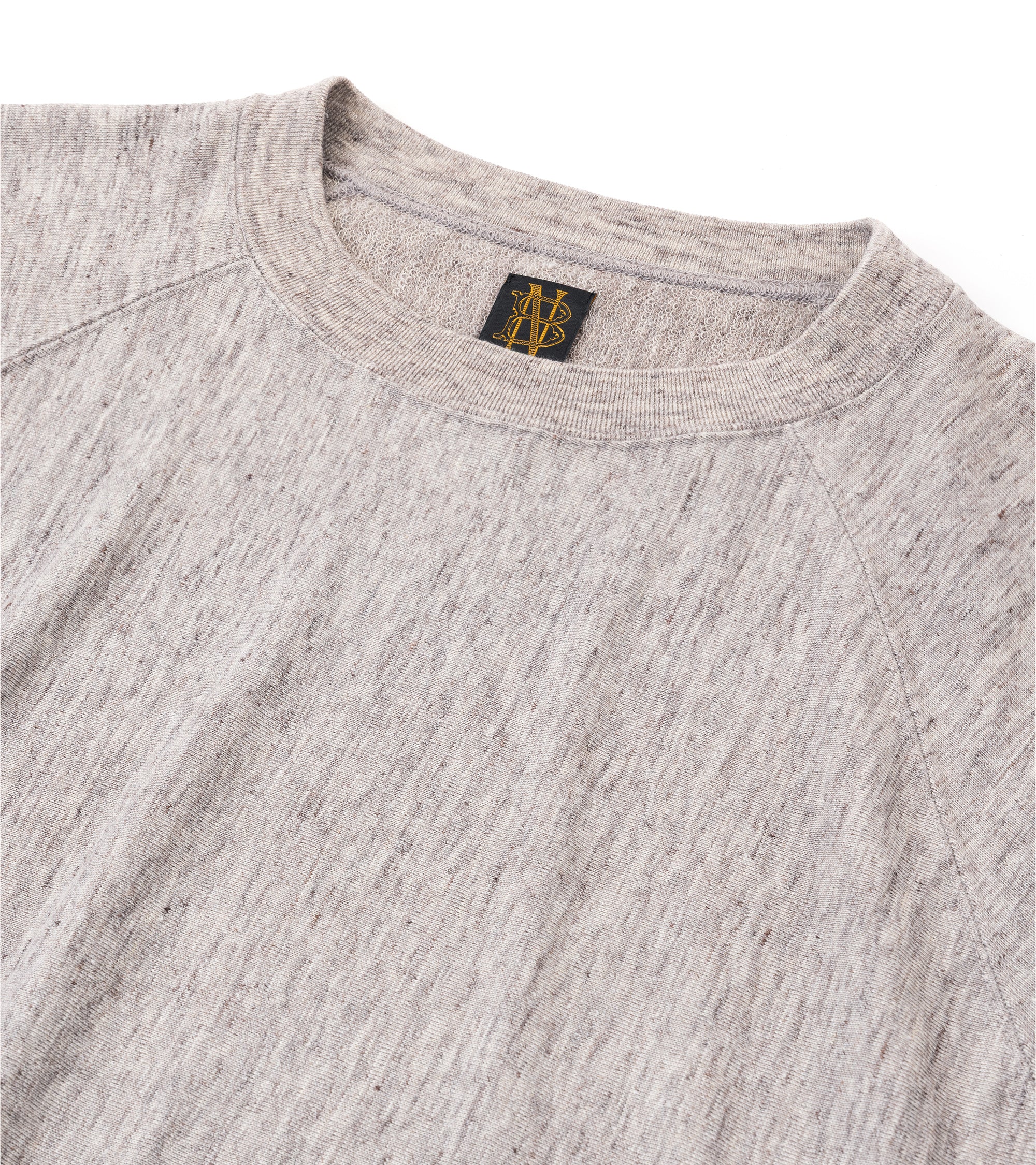 Batoner Belgian Linen Urake Short Sleeve Crew Neck Sweater: Beige - Image 3