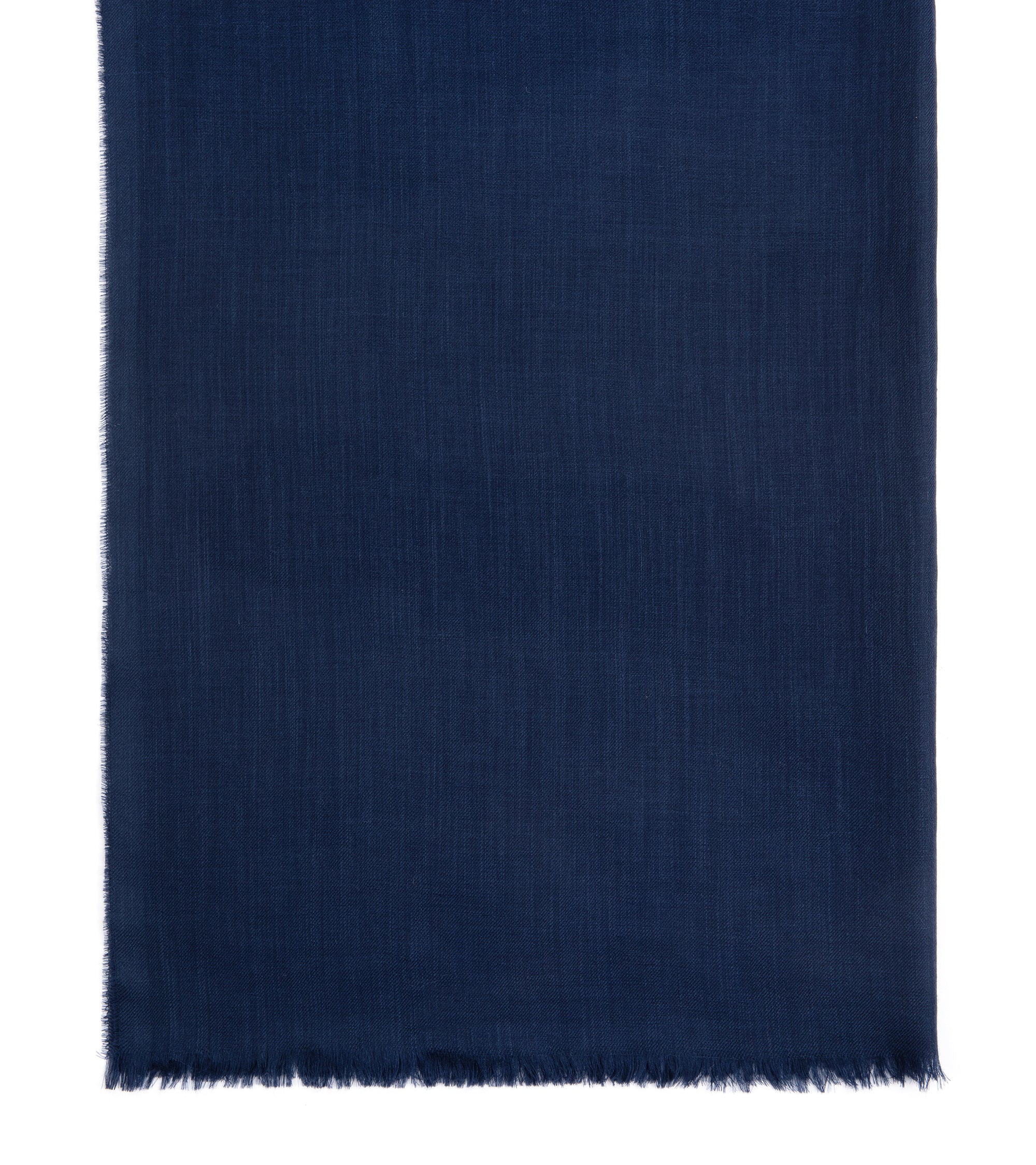 Begg x Co Wispy Solid Cashmere Scarf: Navy - Image 3