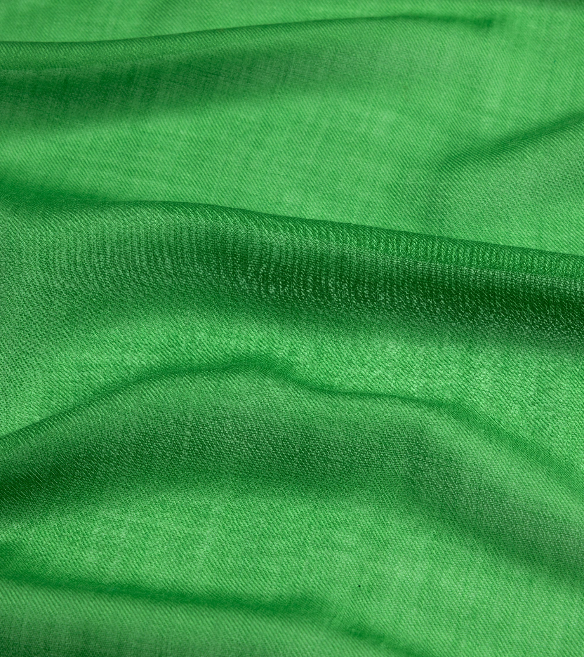 Begg x Co Wispy Solid Cashmere Scarf: Leaf Green - Image 2