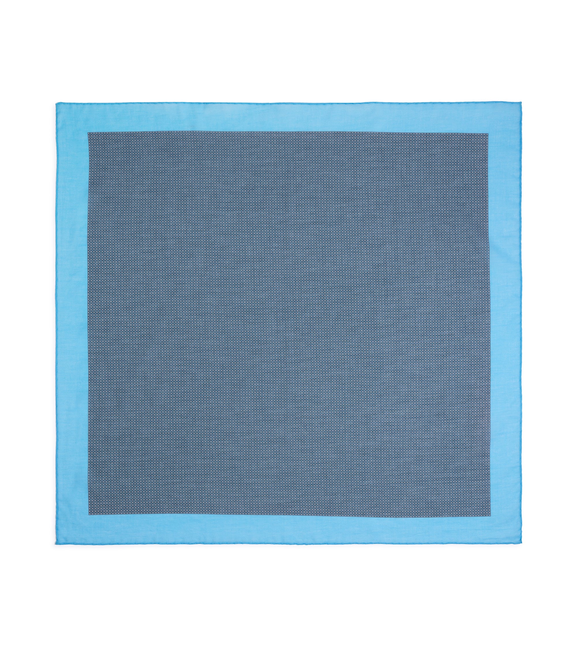 Bigi Cotton Double Dot Bandana: Grey/Blue - Image 2