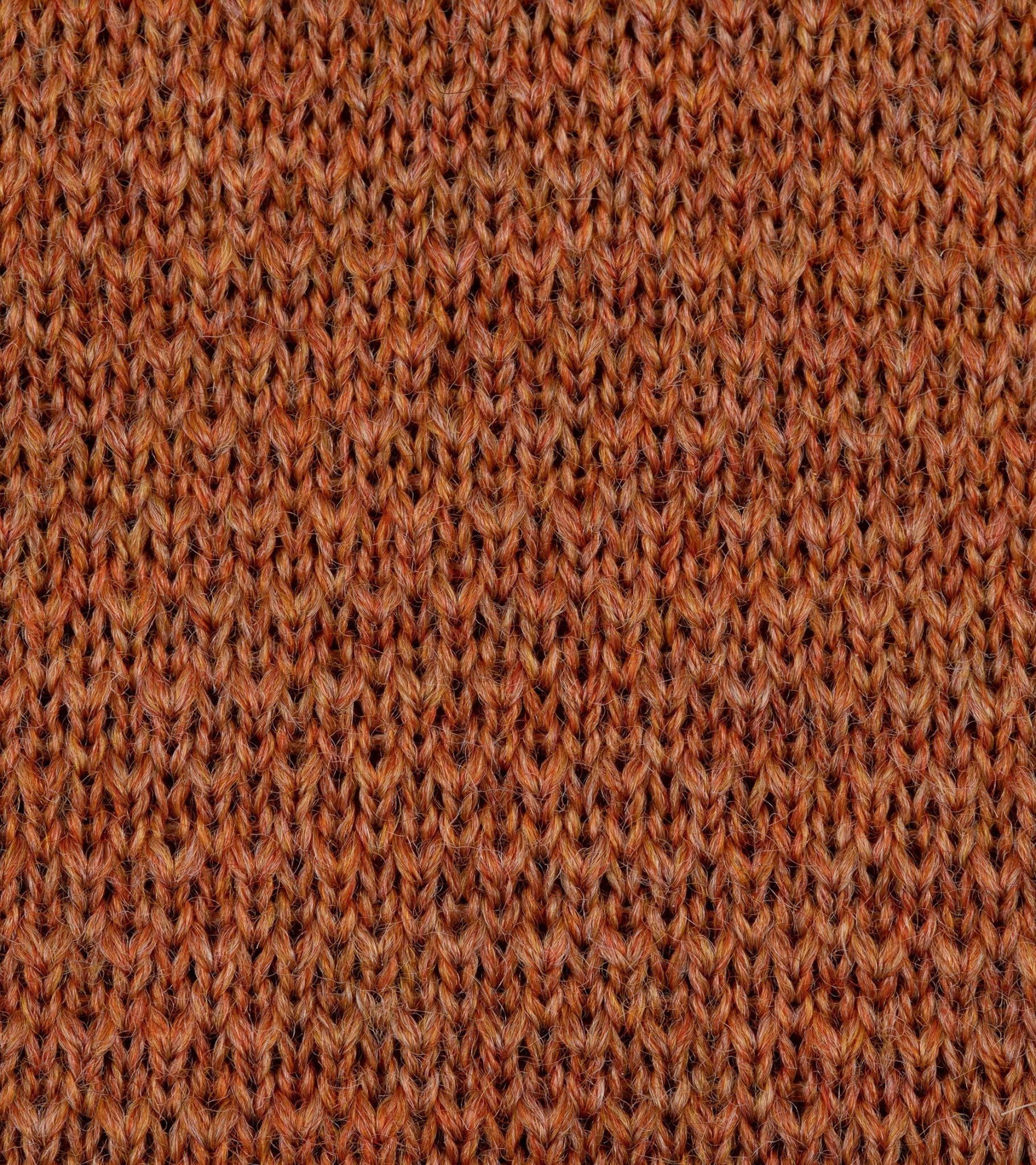 Bigi Wool Knit Tie: Burnt Orange - Image 3