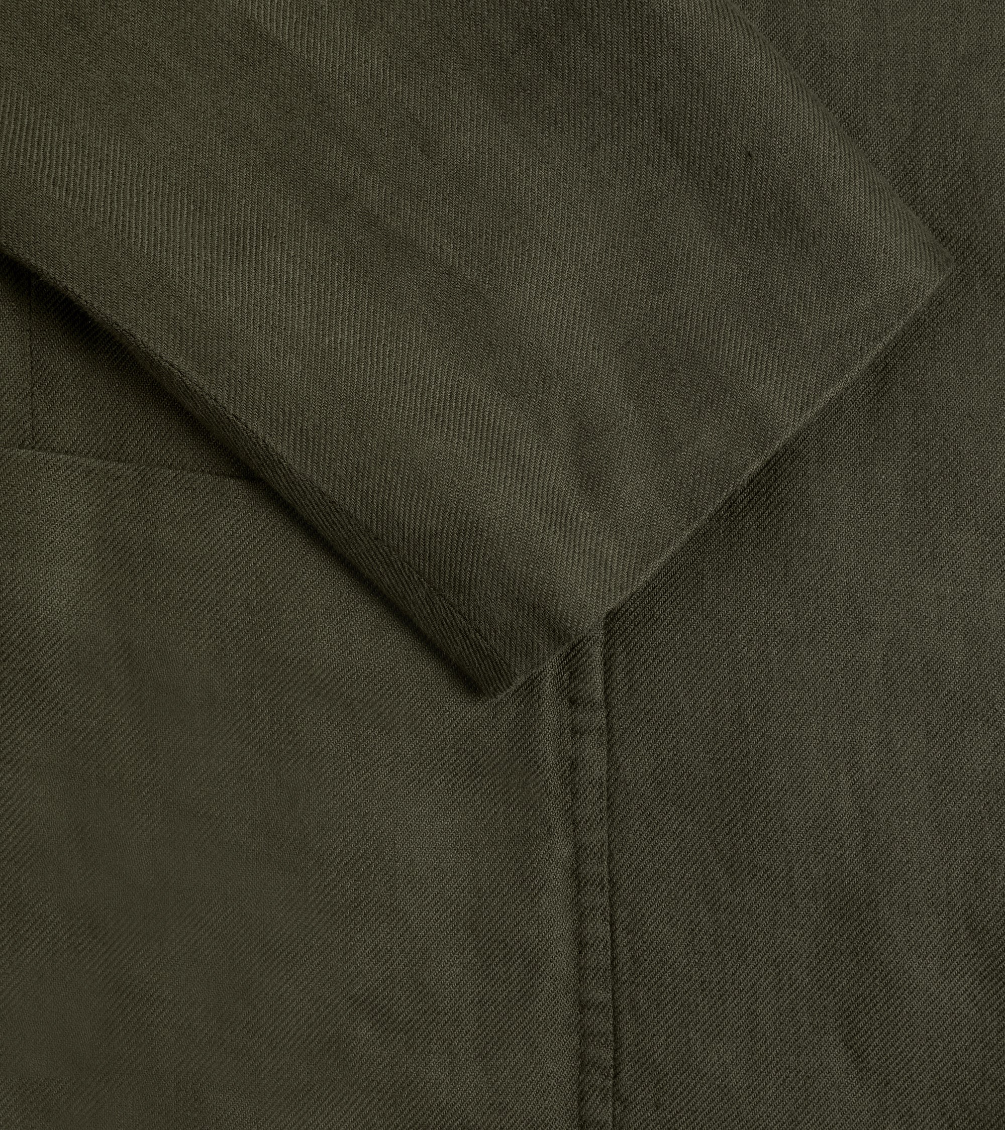 Boglioli Washed Irish Linen Gassman Jacket: Olive - Image 3