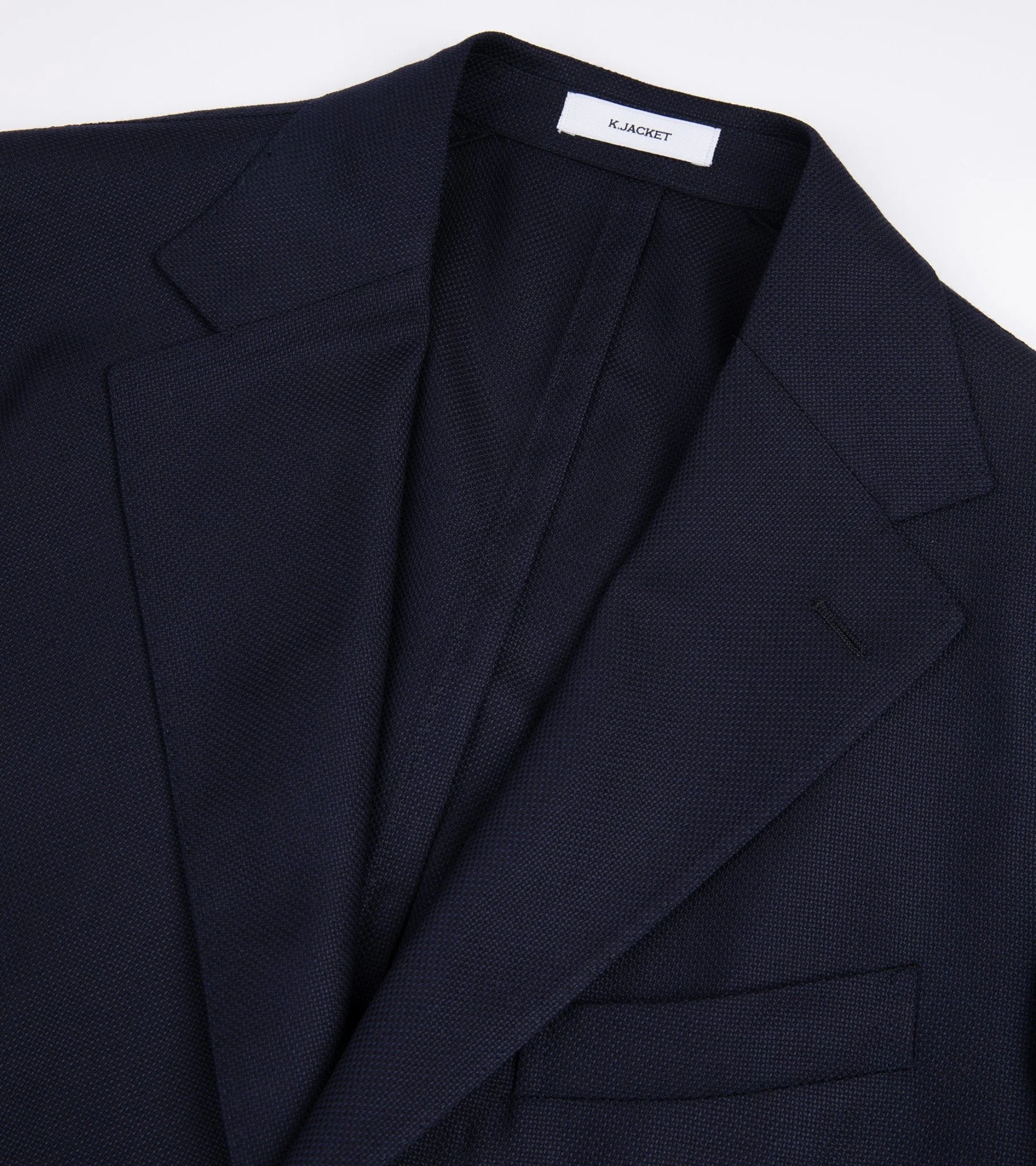 Boglioli for Trunk Wool Hopsack K Jacket: Navy - Image 4