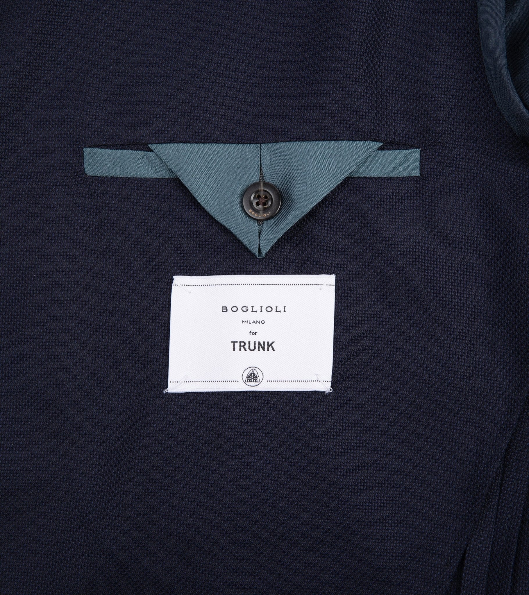 Boglioli for Trunk Wool Hopsack K Jacket: Navy - Image 6