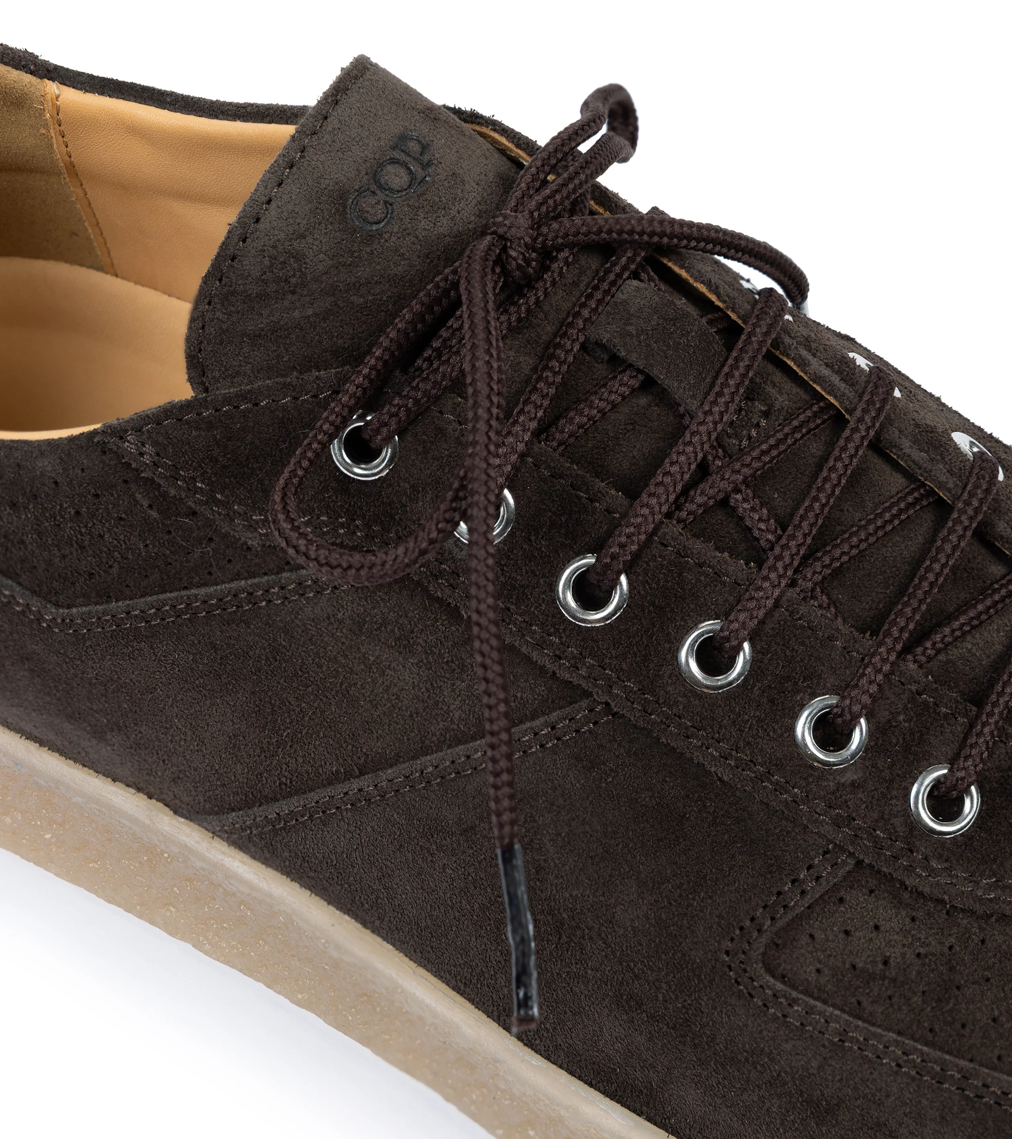 CQP Roamer Suede Sneaker: Chocolate - Image 4