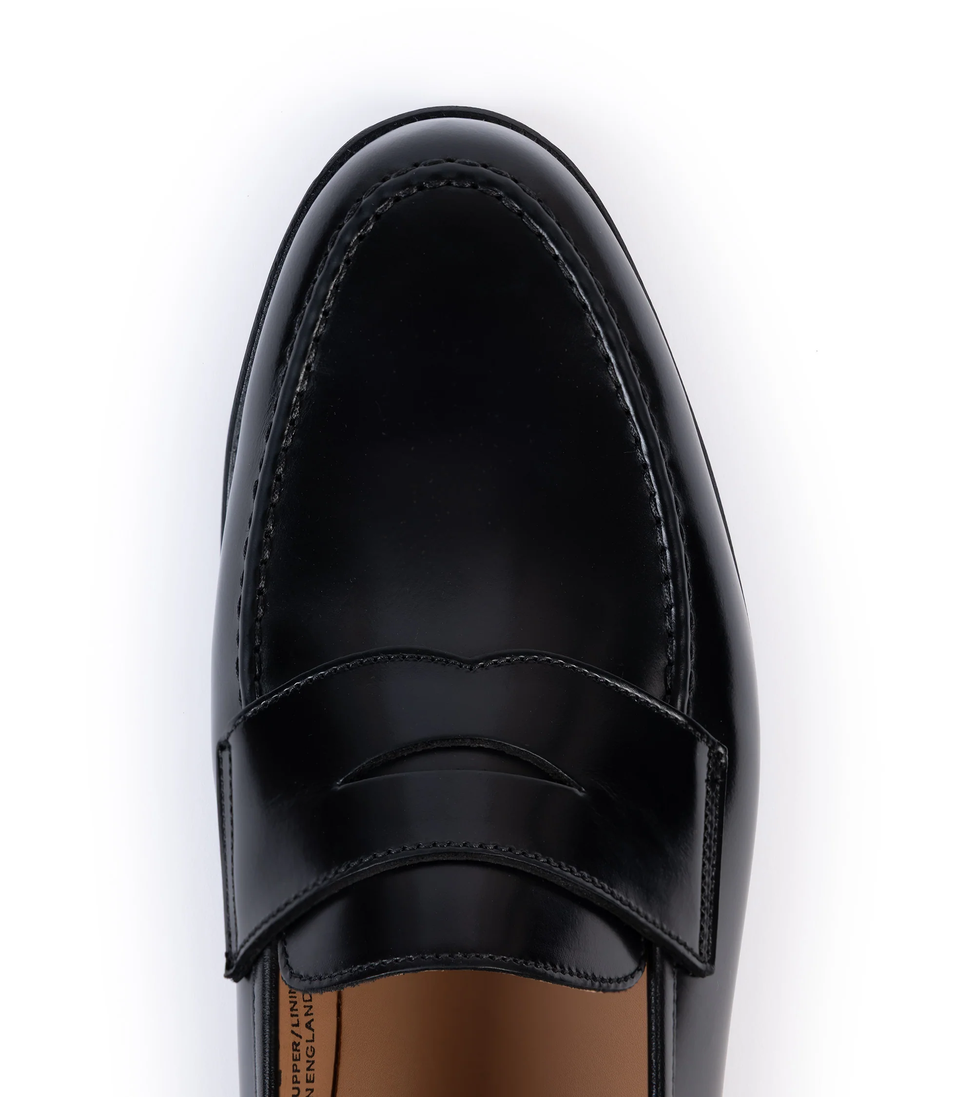 Crockett & Jones Boston Loafer: Black Cavalry Leather - Image 4