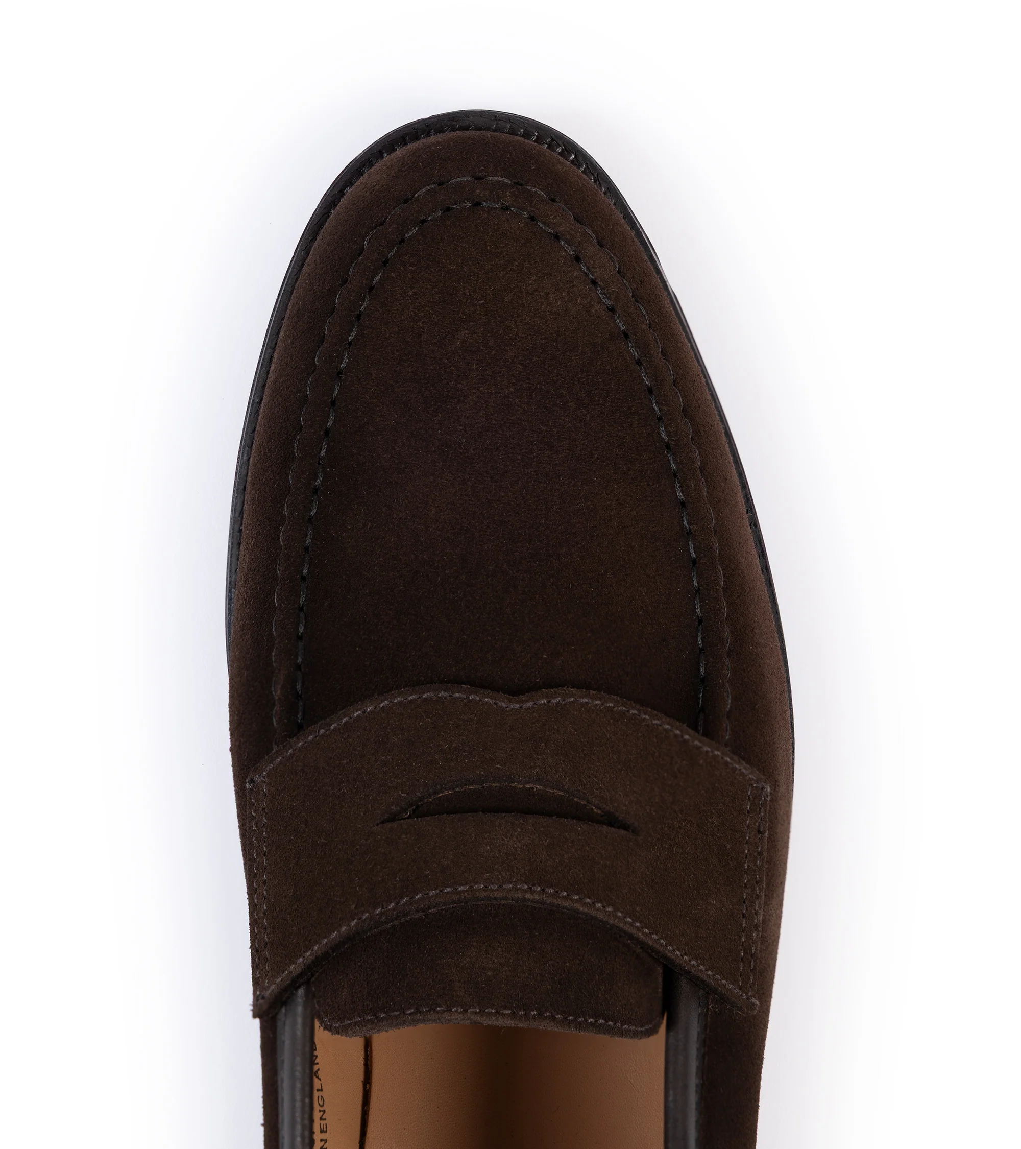 Crockett & Jones Boston Loafer: Dark Brown Suede - Image 4