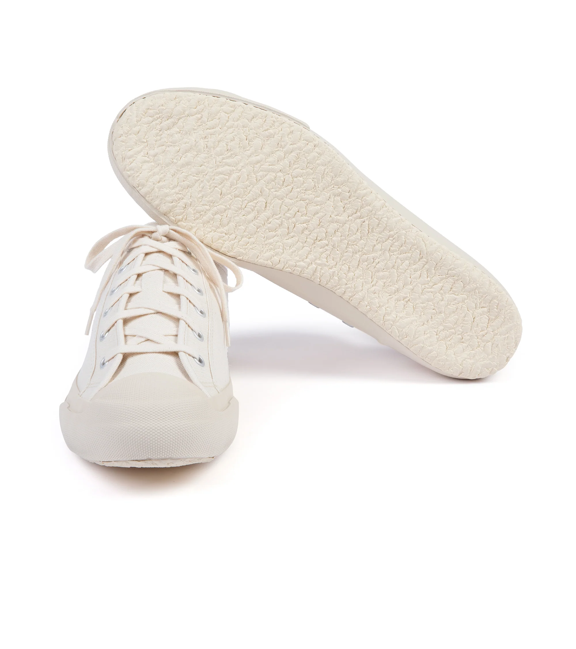 Doek Court Canvas Sneaker: Ecru - Image 4