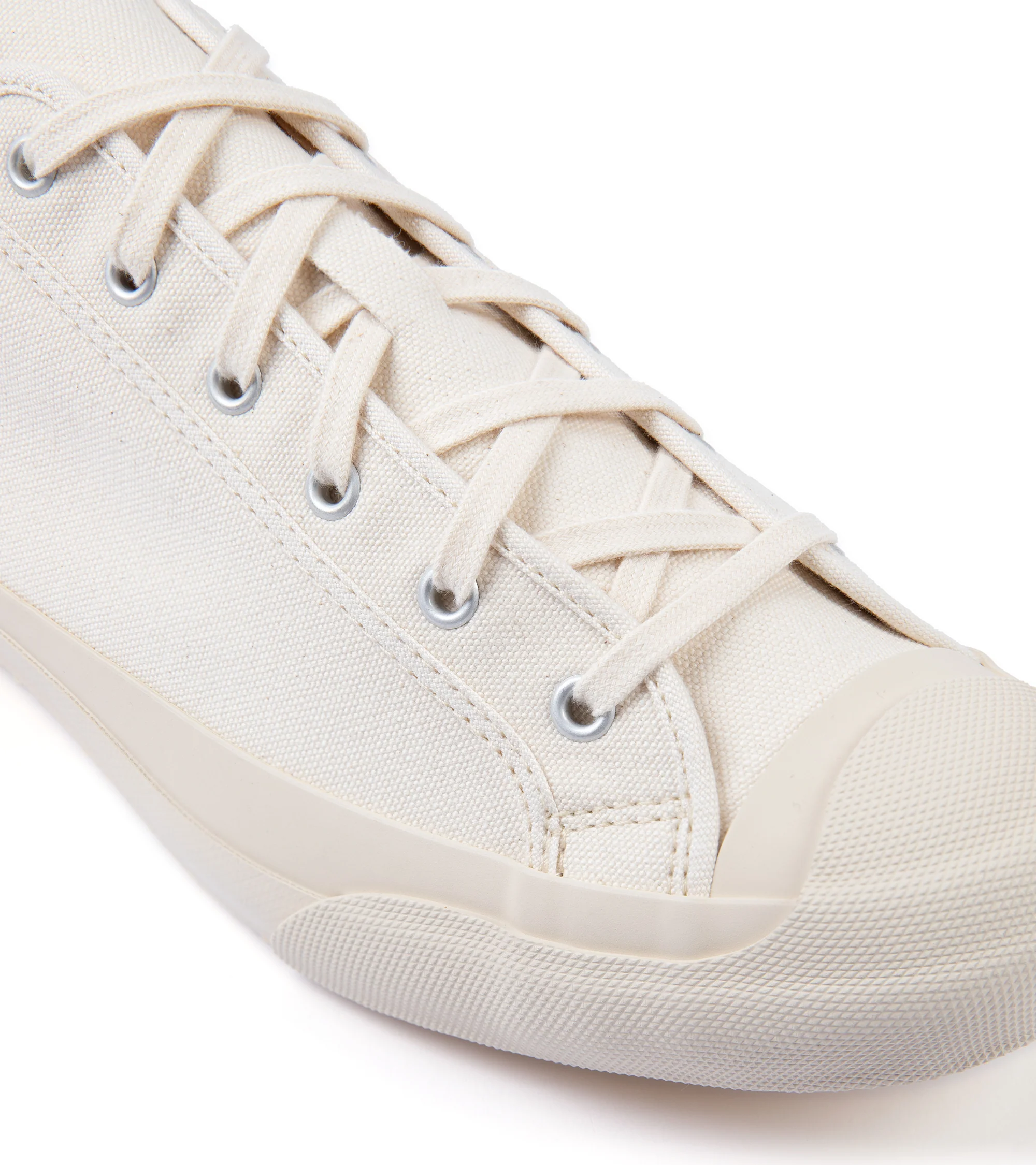 Doek Court Canvas Sneaker: Ecru - Image 5