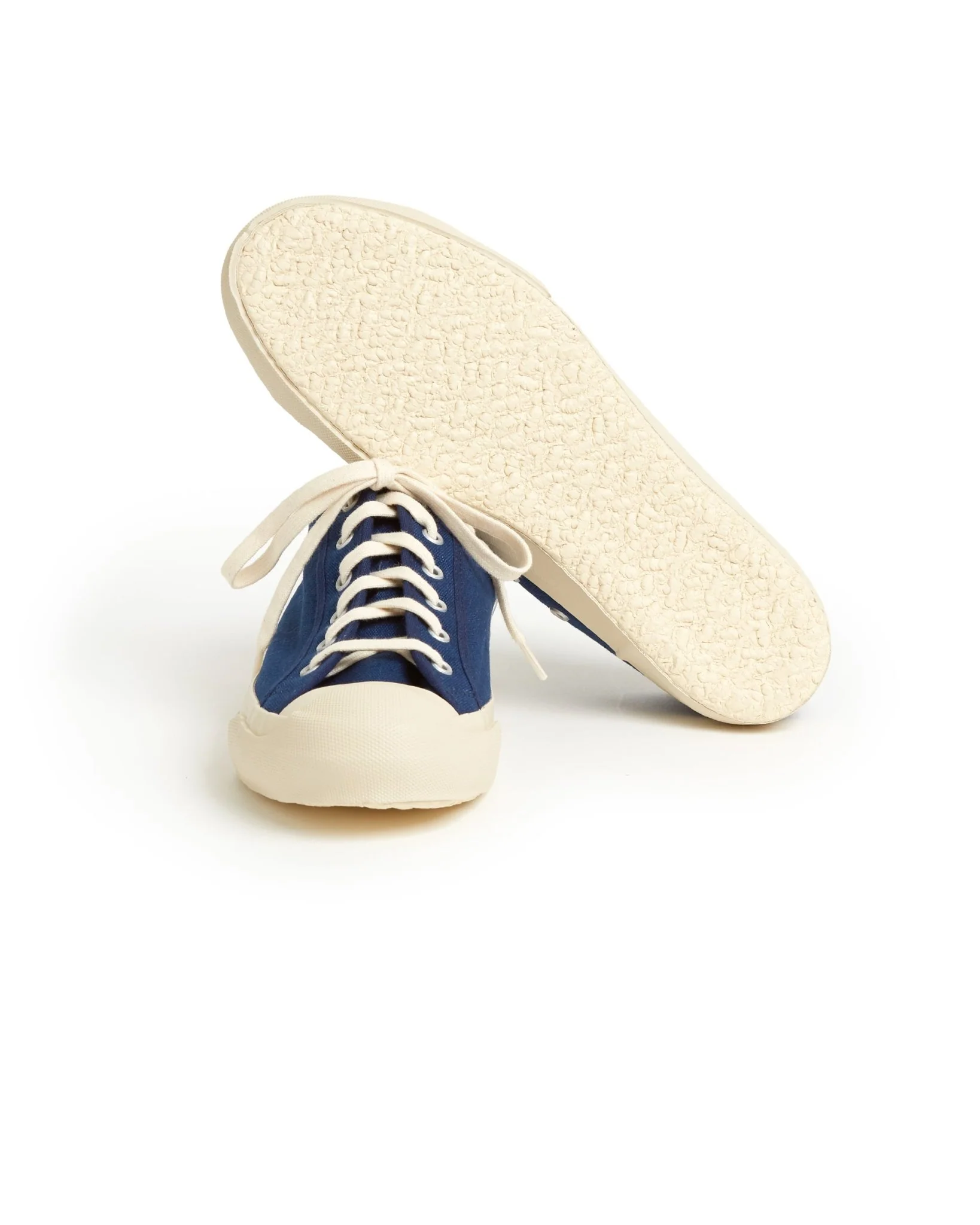 Doek Court Canvas Sneaker: Indigo - Image 4