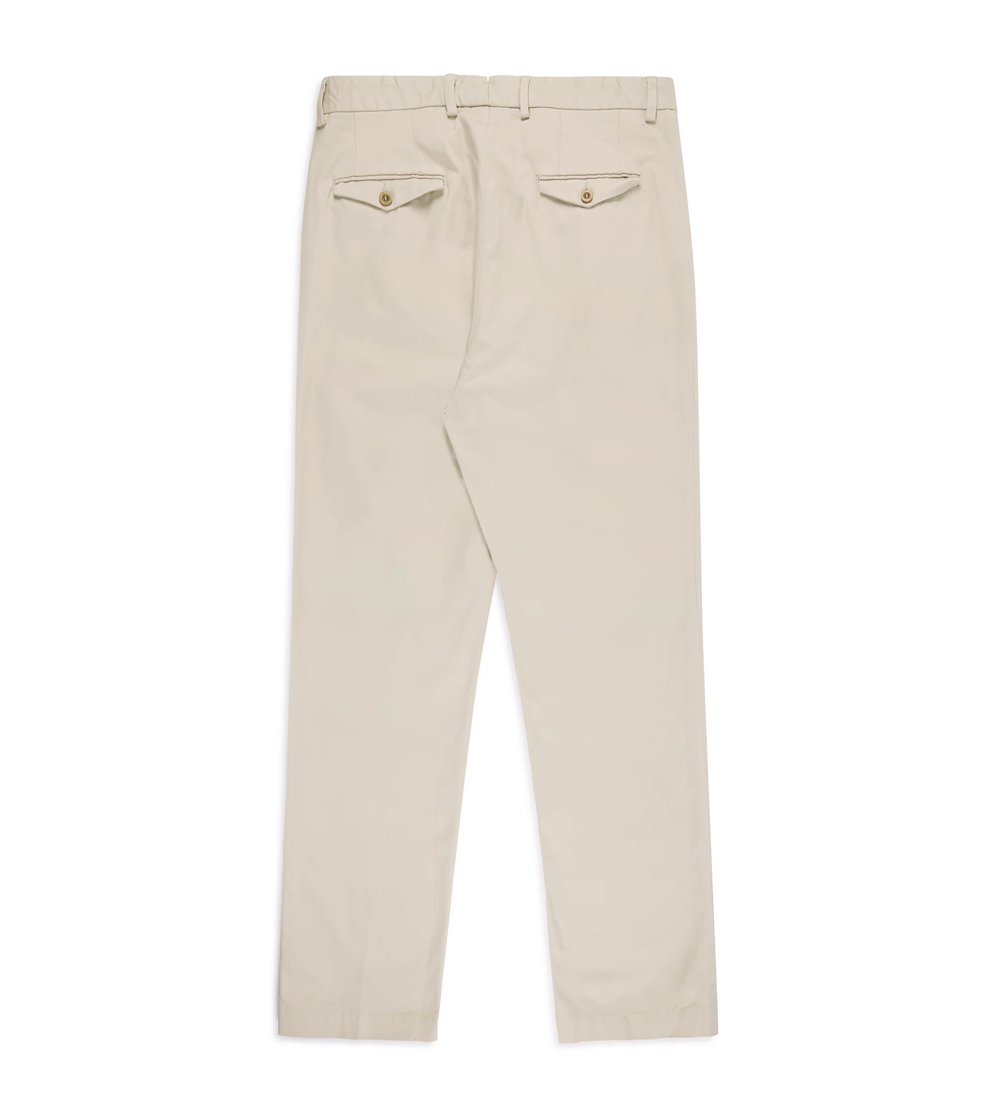 East Harbour Surplus Martin Pleated Cotton Gabardine Chino Trousers: Sand - Image 3