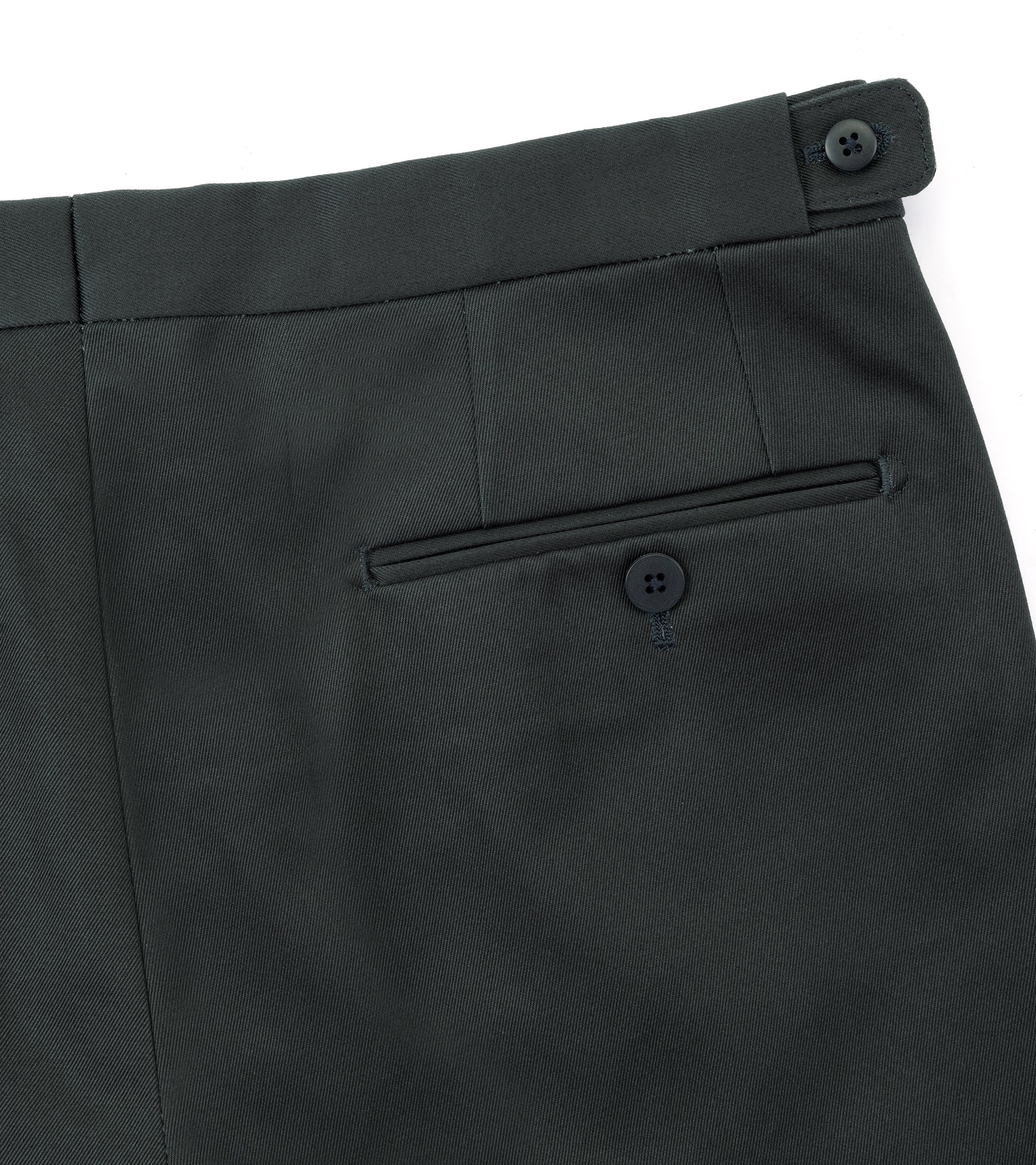 Echizenya for Trunk Heavy West Point Cotton Twill Chino Trousers: Navy - Image 4