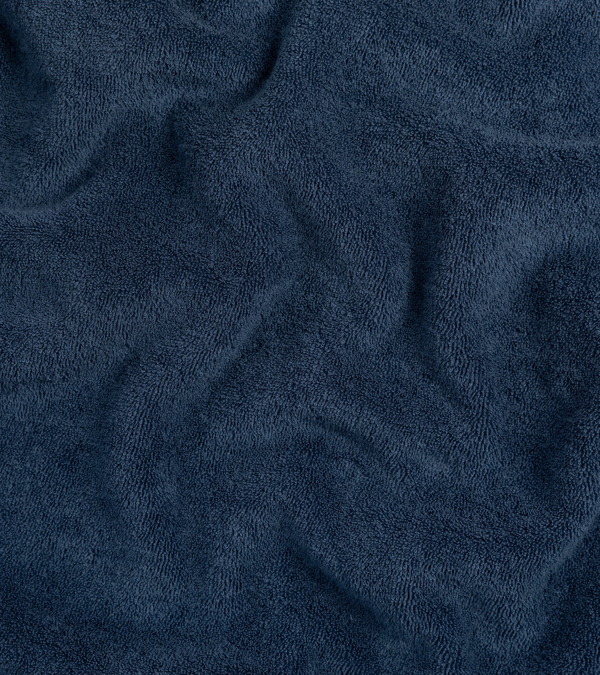 Fedeli Mondial Terry Cotton Polo Shirt: Navy - Image 3