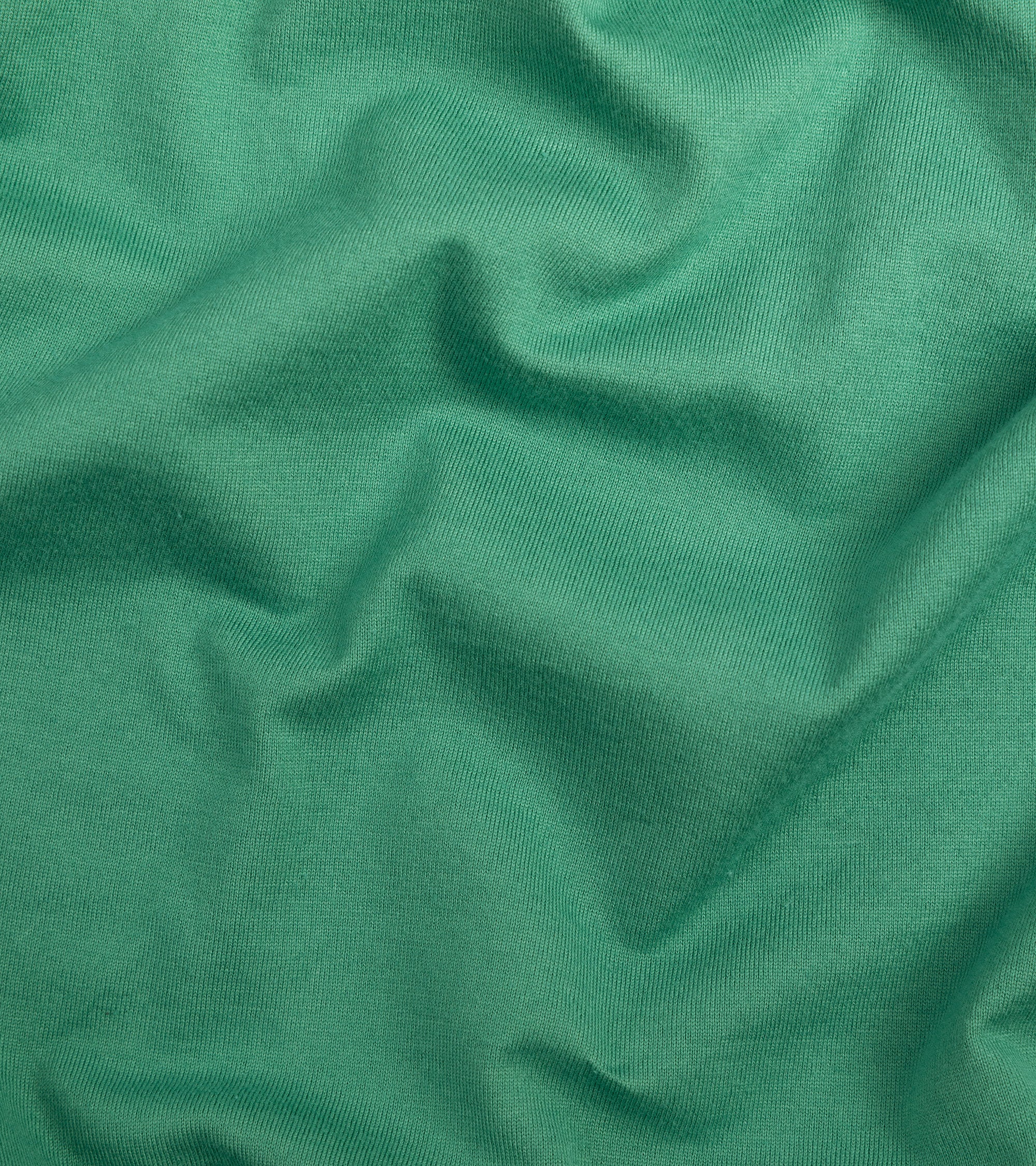 Fedeli Zero Giza Organic Cotton Short Sleeve Polo Shirt: Sea Green - Image 3