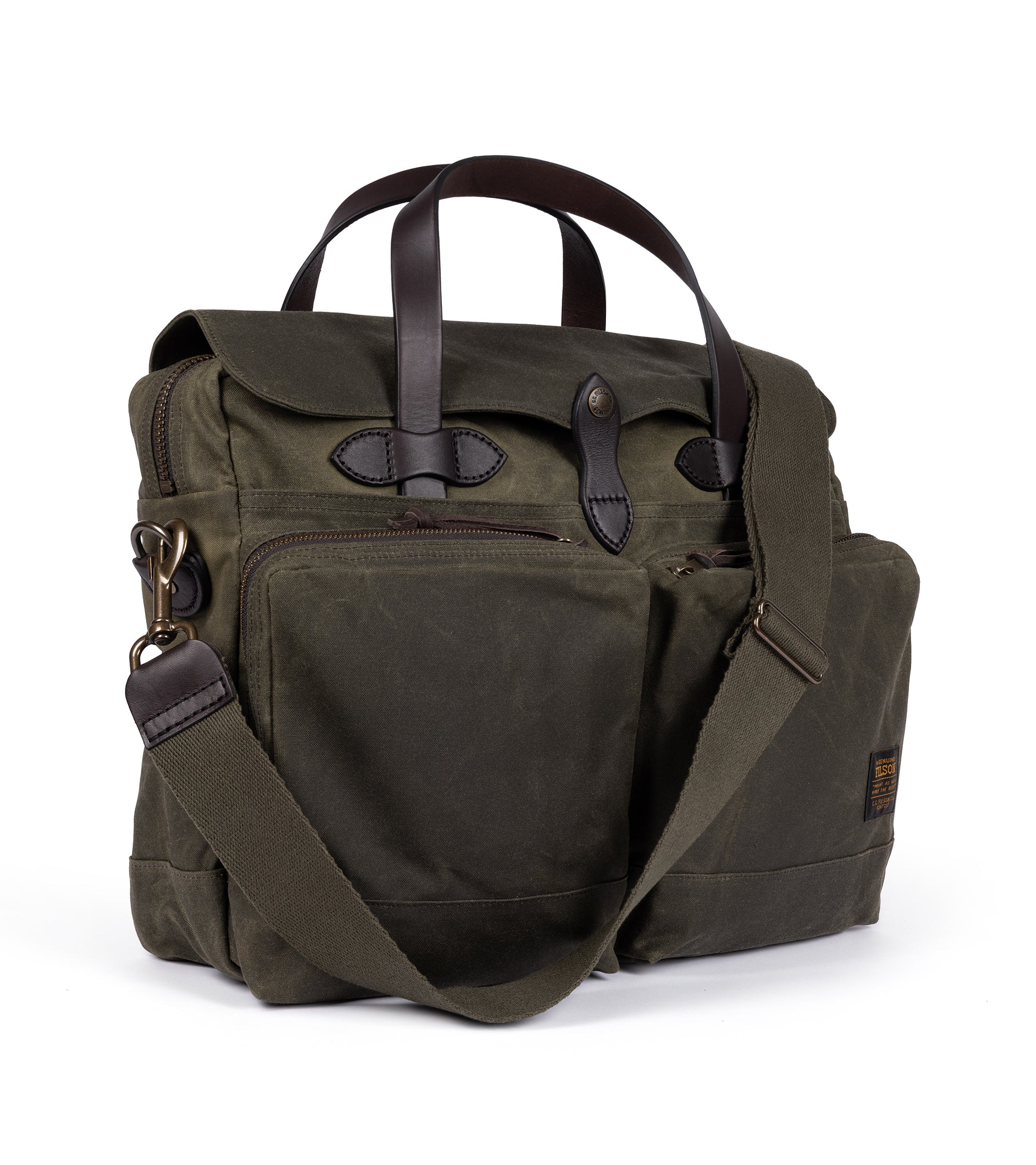 Filson 24hr Tincloth Briefcase: Otter Green - Image 3