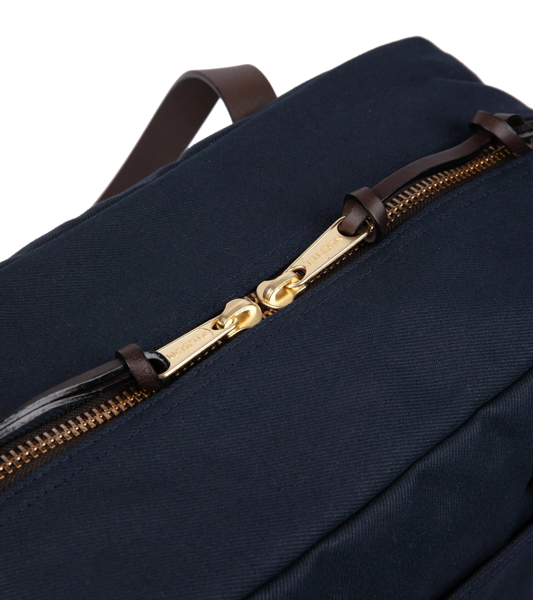 Filson Rugged Twill Zip Tote Bag: Navy - Image 3