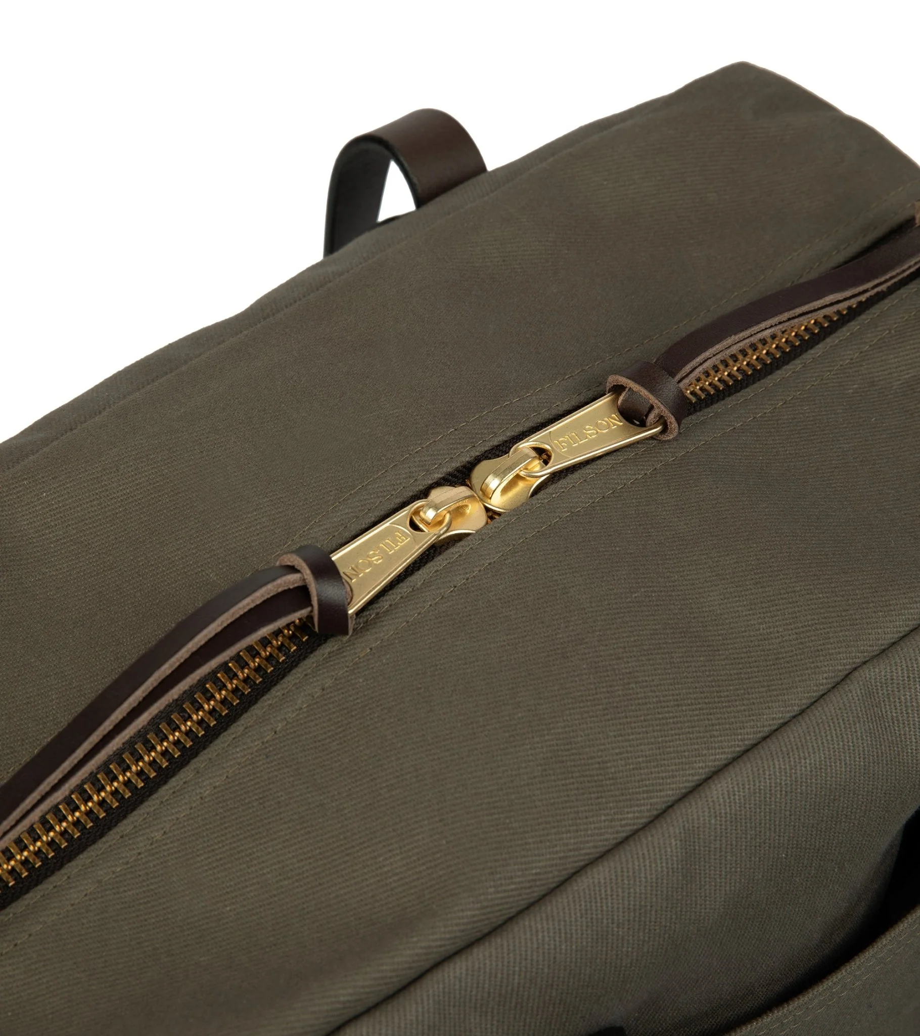 Filson Rugged Twill Zip Tote Bag: Otter Green - Image 3