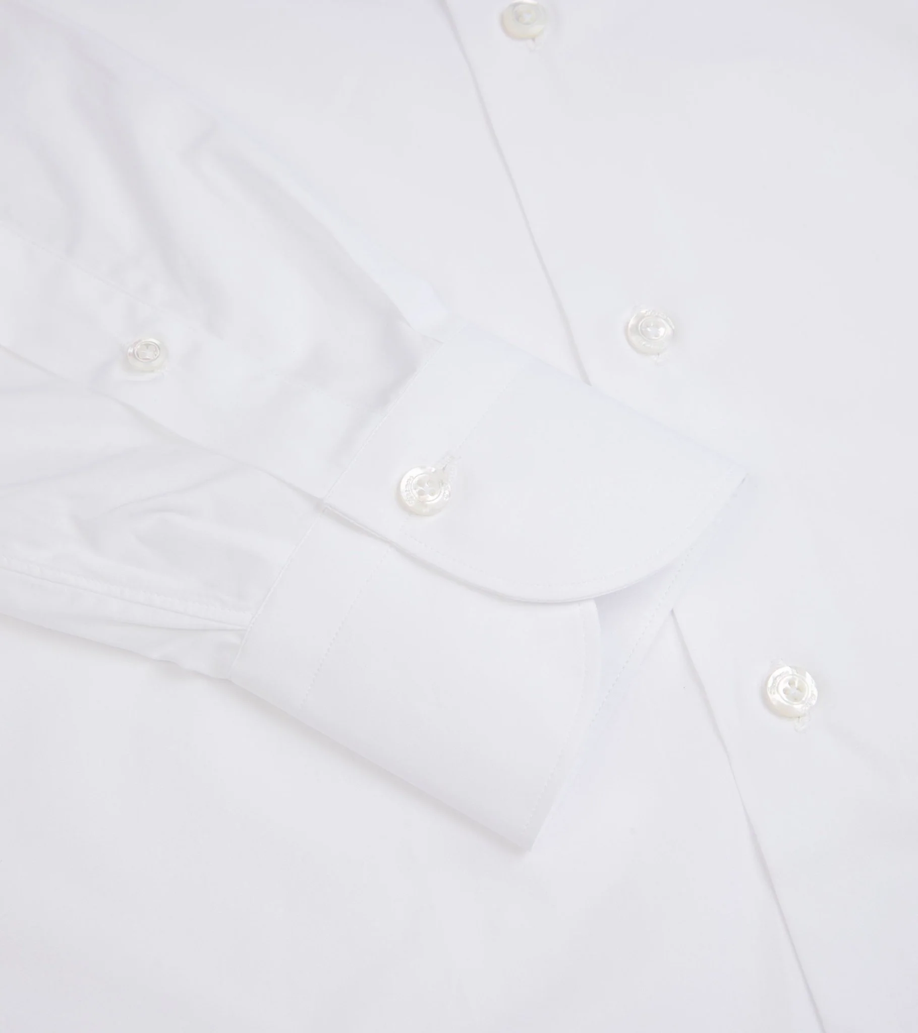 Finamore Milano Eduardo 170 Giza Cotton Formal Shirt: White - Image 8