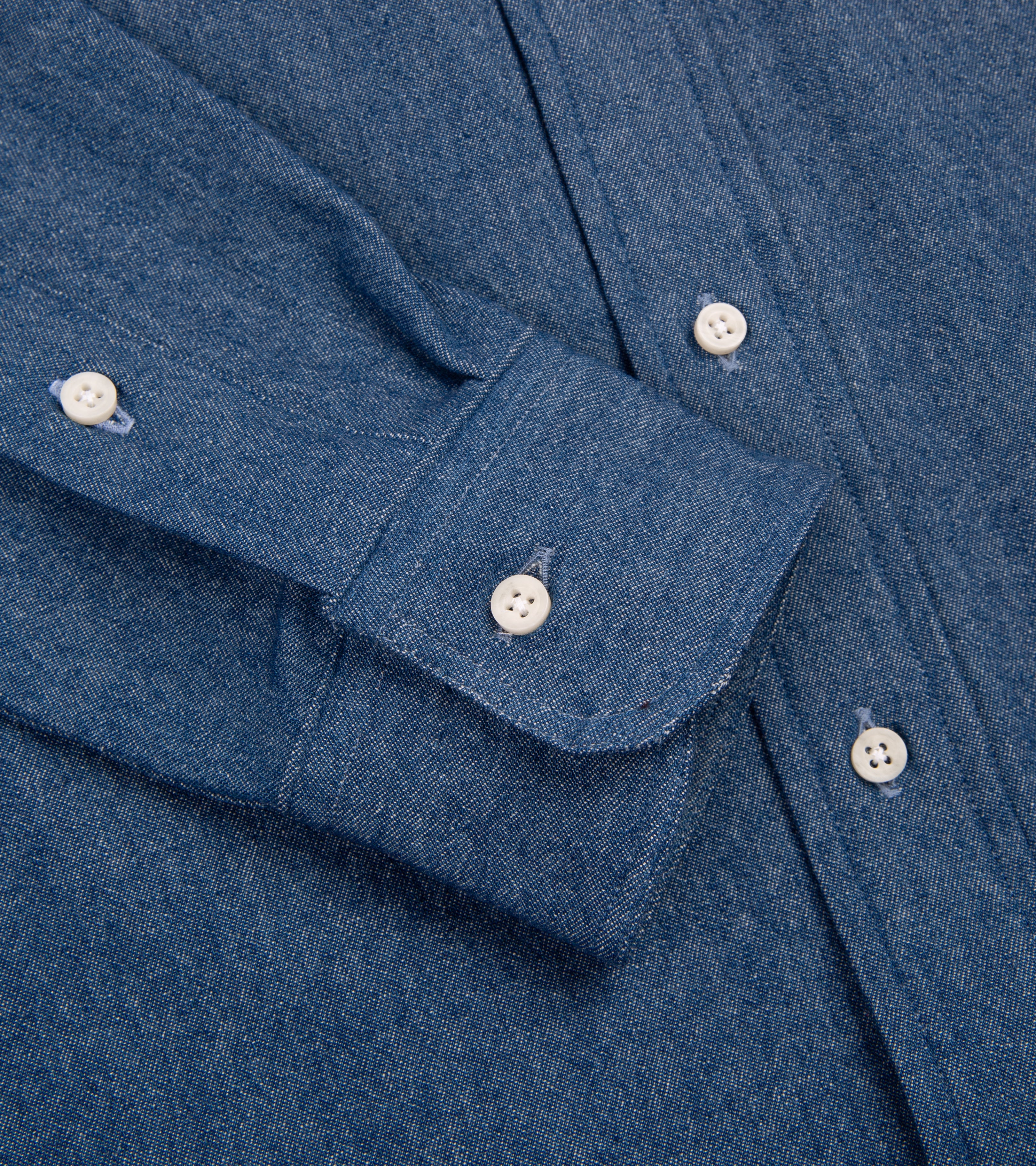 Gitman Vintage Denim Shirt: Light Blue - Image 4