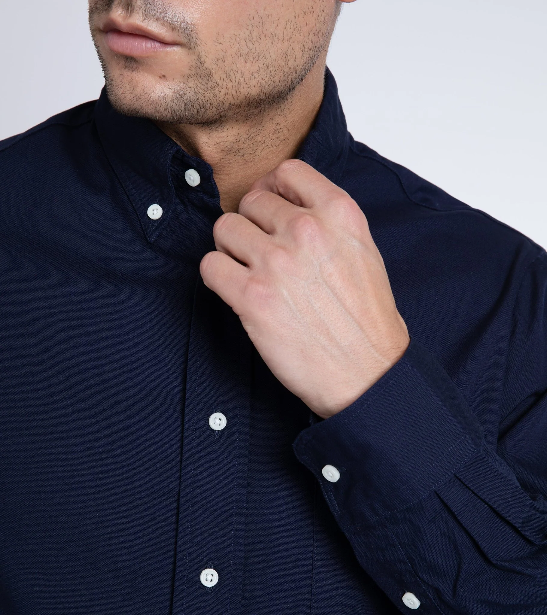 Gitman Vintage Oxford Shirt: Navy - Image 6