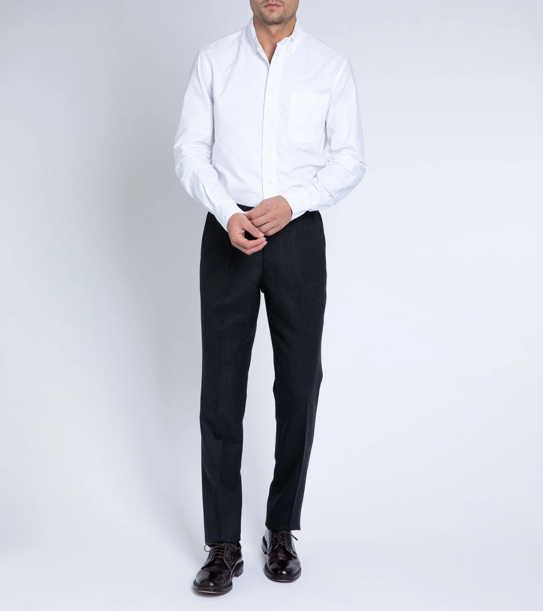 Gitman Vintage Oxford Shirt: White - Image 5