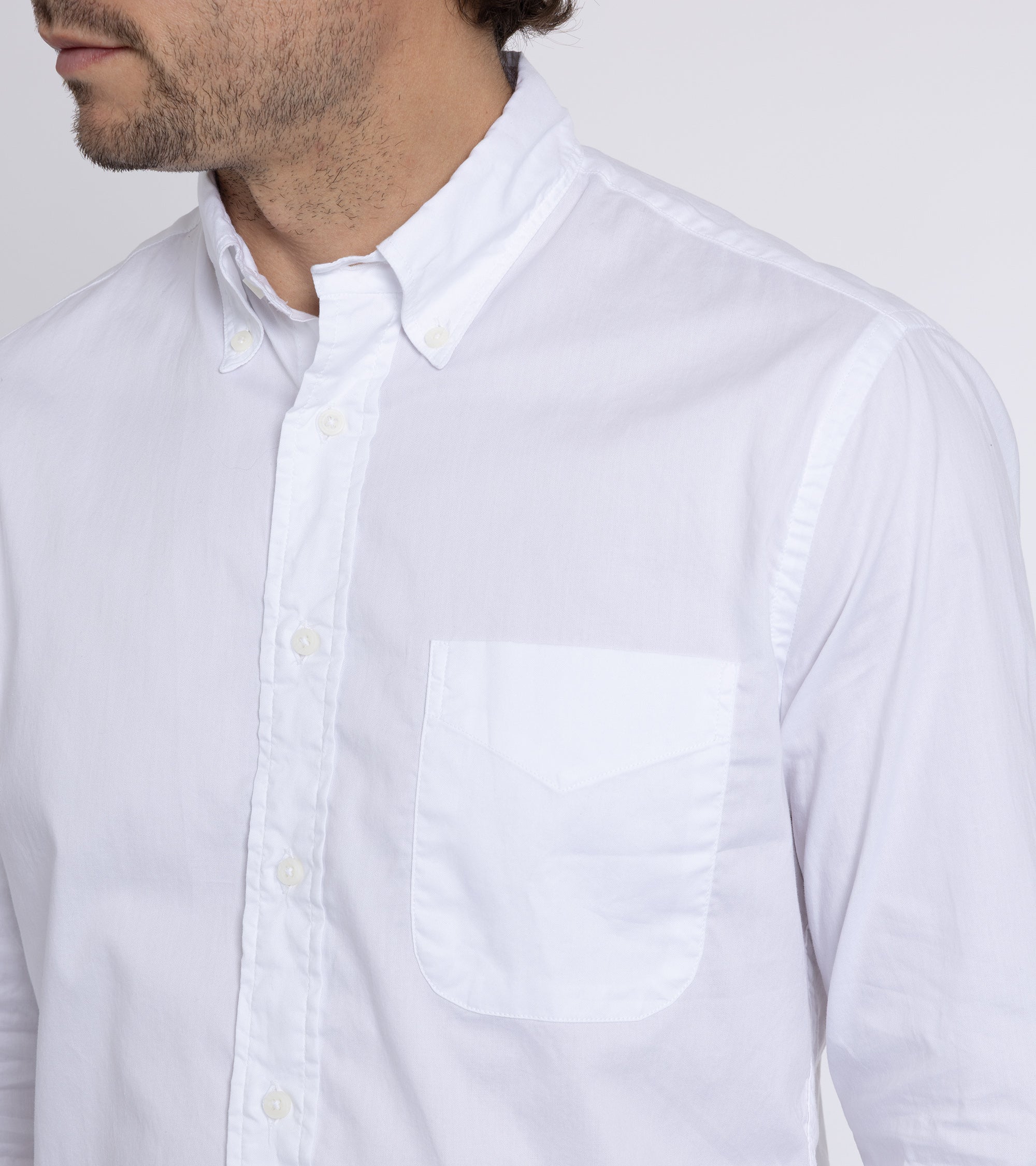 Gitman Vintage Zephyr Cotton Shirt: White - Image 5