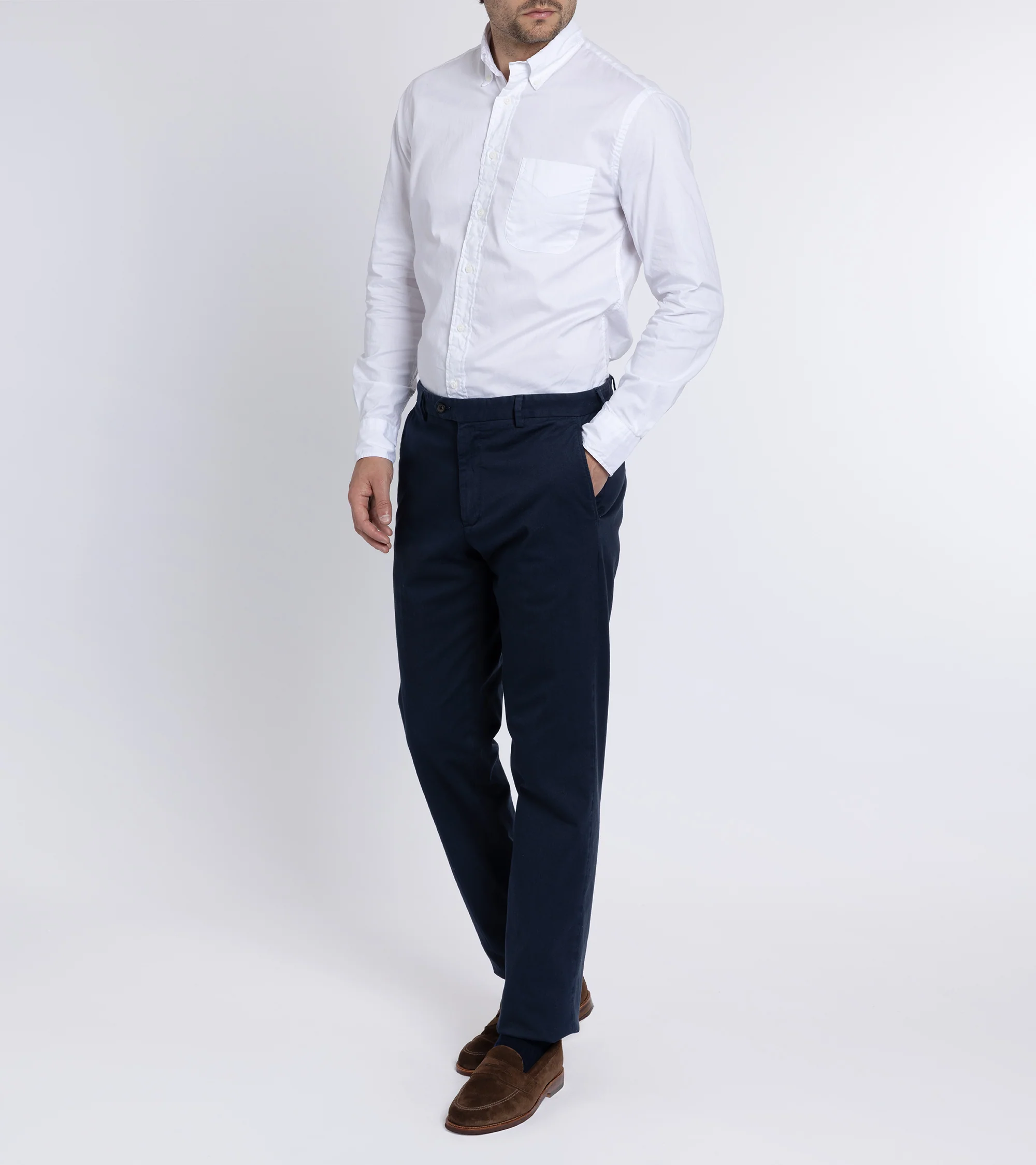 Gitman Vintage Zephyr Cotton Shirt: White - Image 7