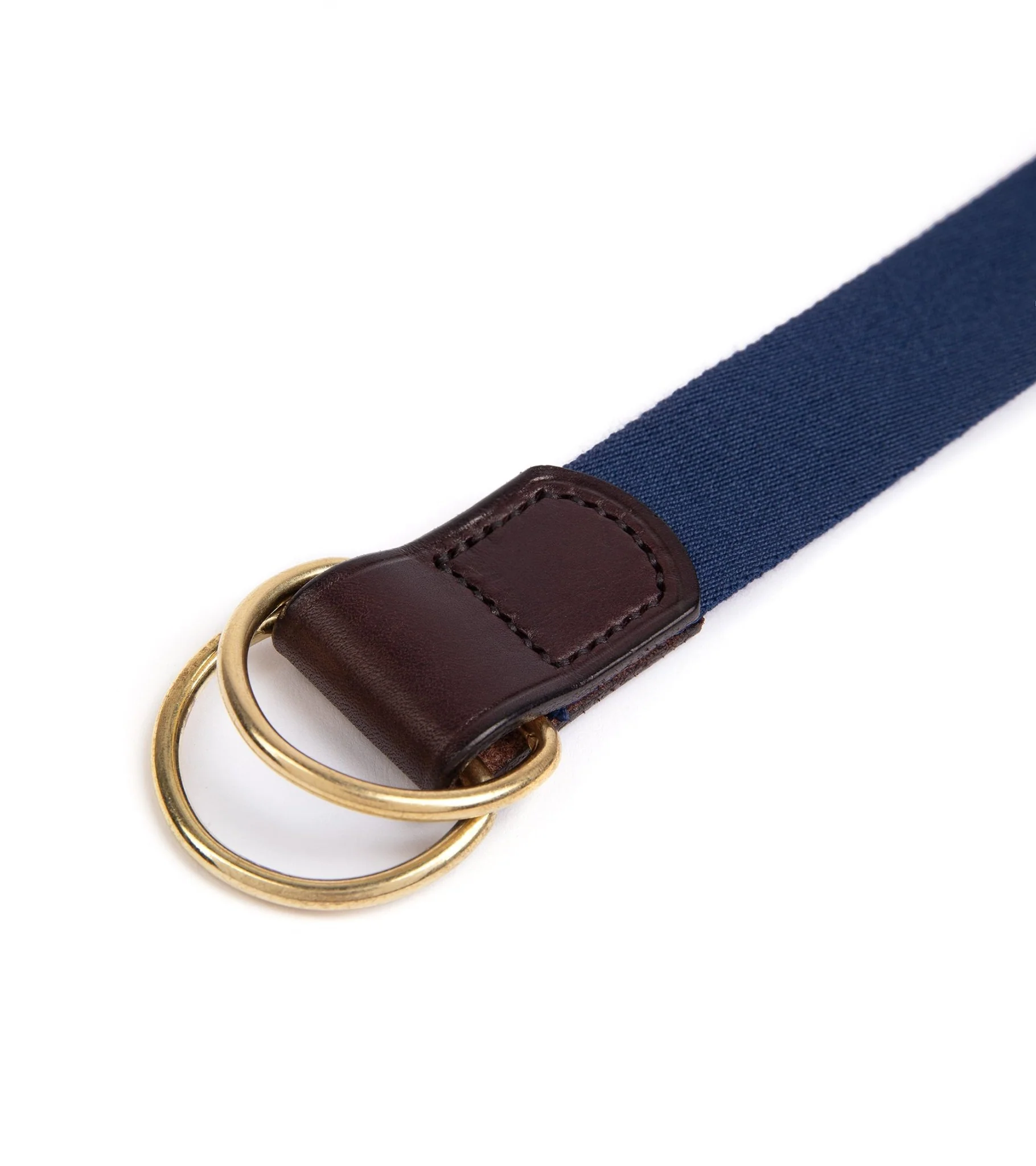 Hardy & Parsons D-Ring Canvas Belt: Navy - Image 3