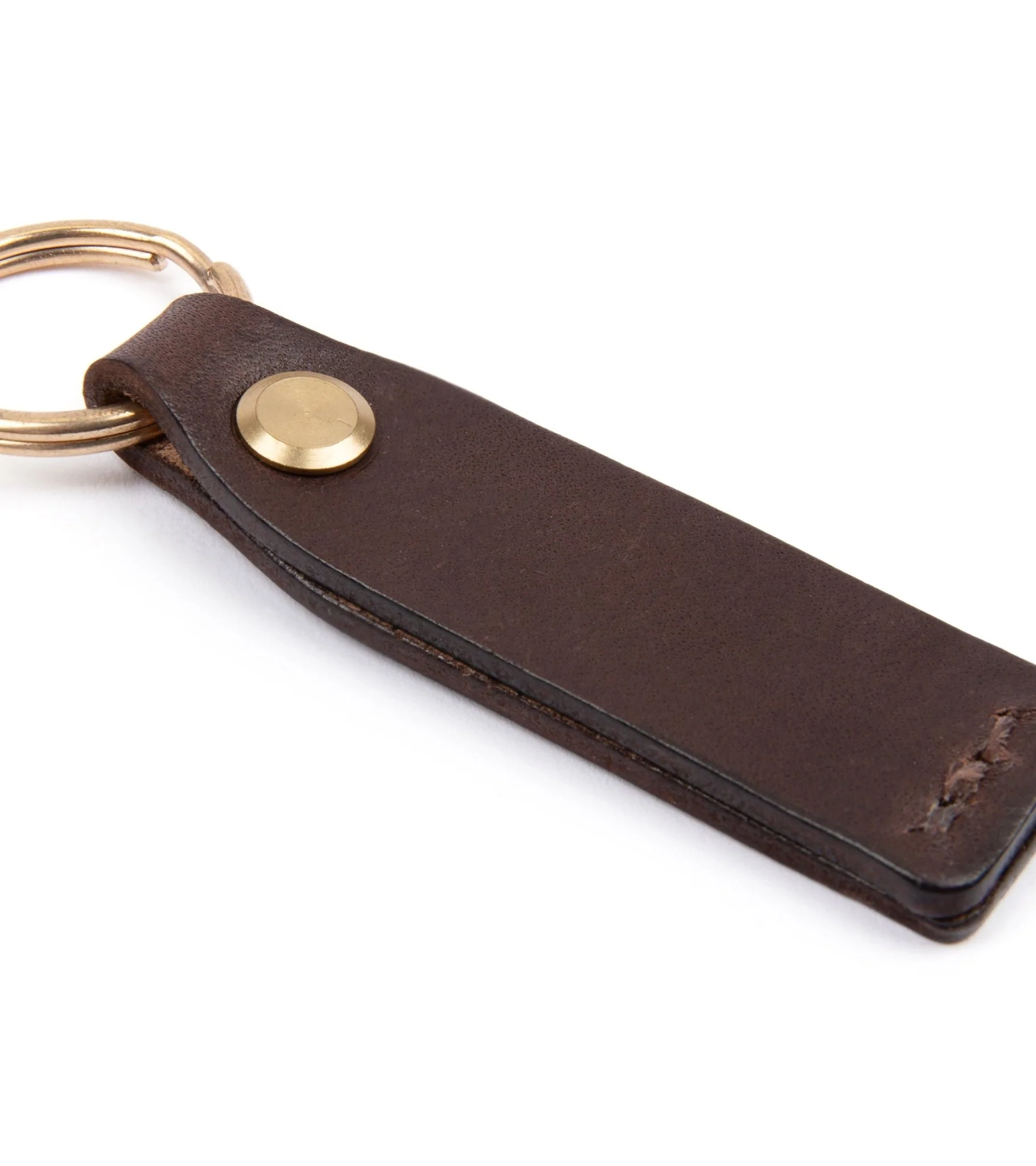 Hardy & Parsons Leather Key Fob: Dark Brown - Image 3