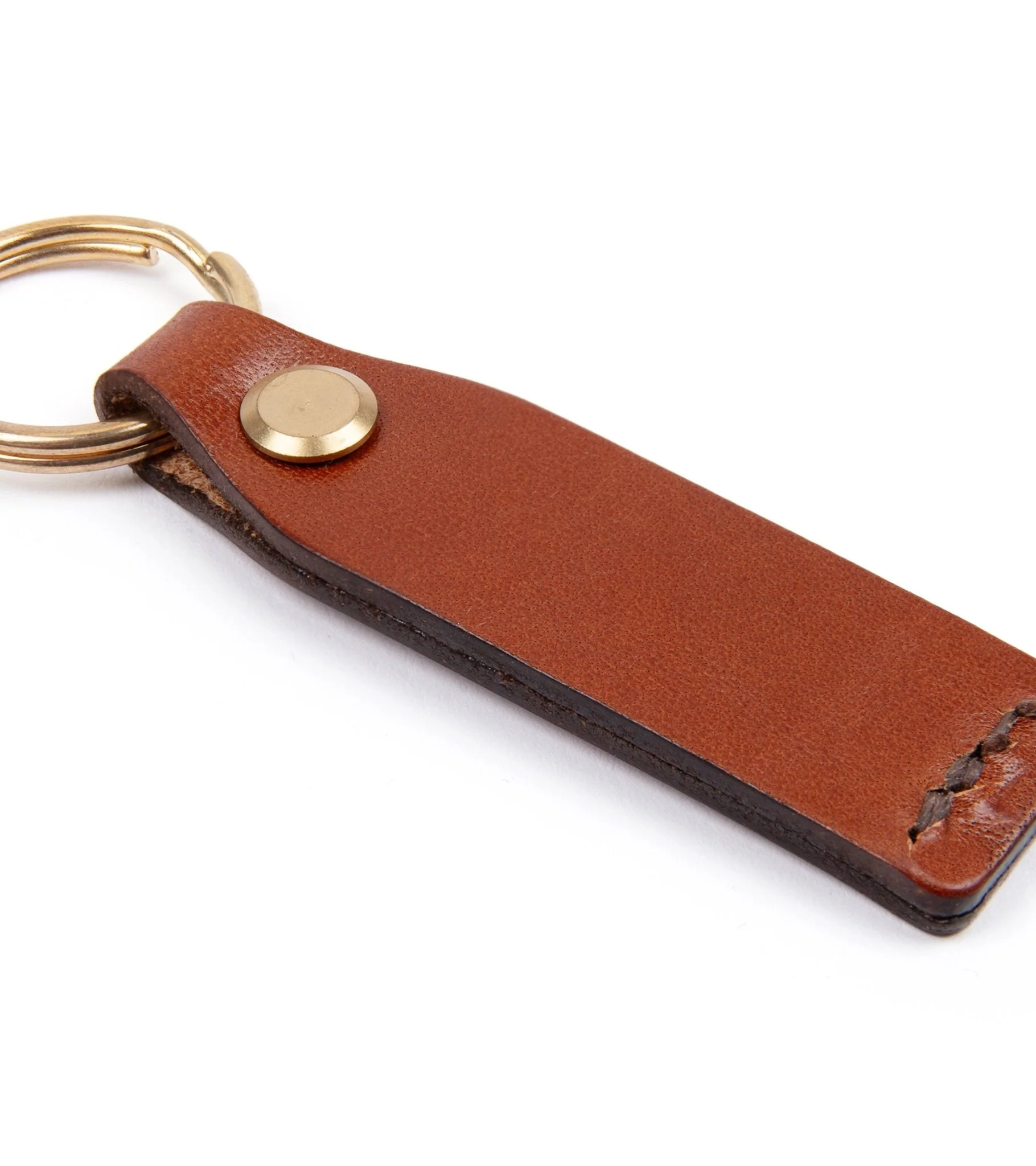 Hardy & Parsons Leather Key Fob: Tan - Image 3