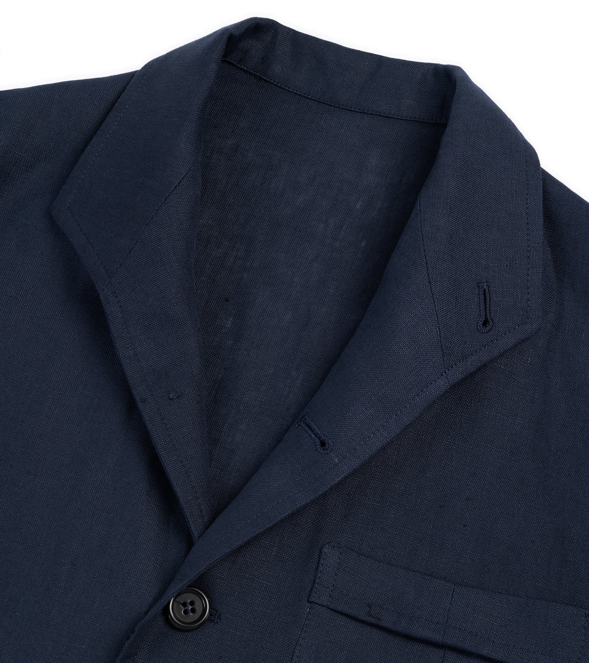 Justo Gimeno Linen Shooting Teba Jacket: Navy - Image 2