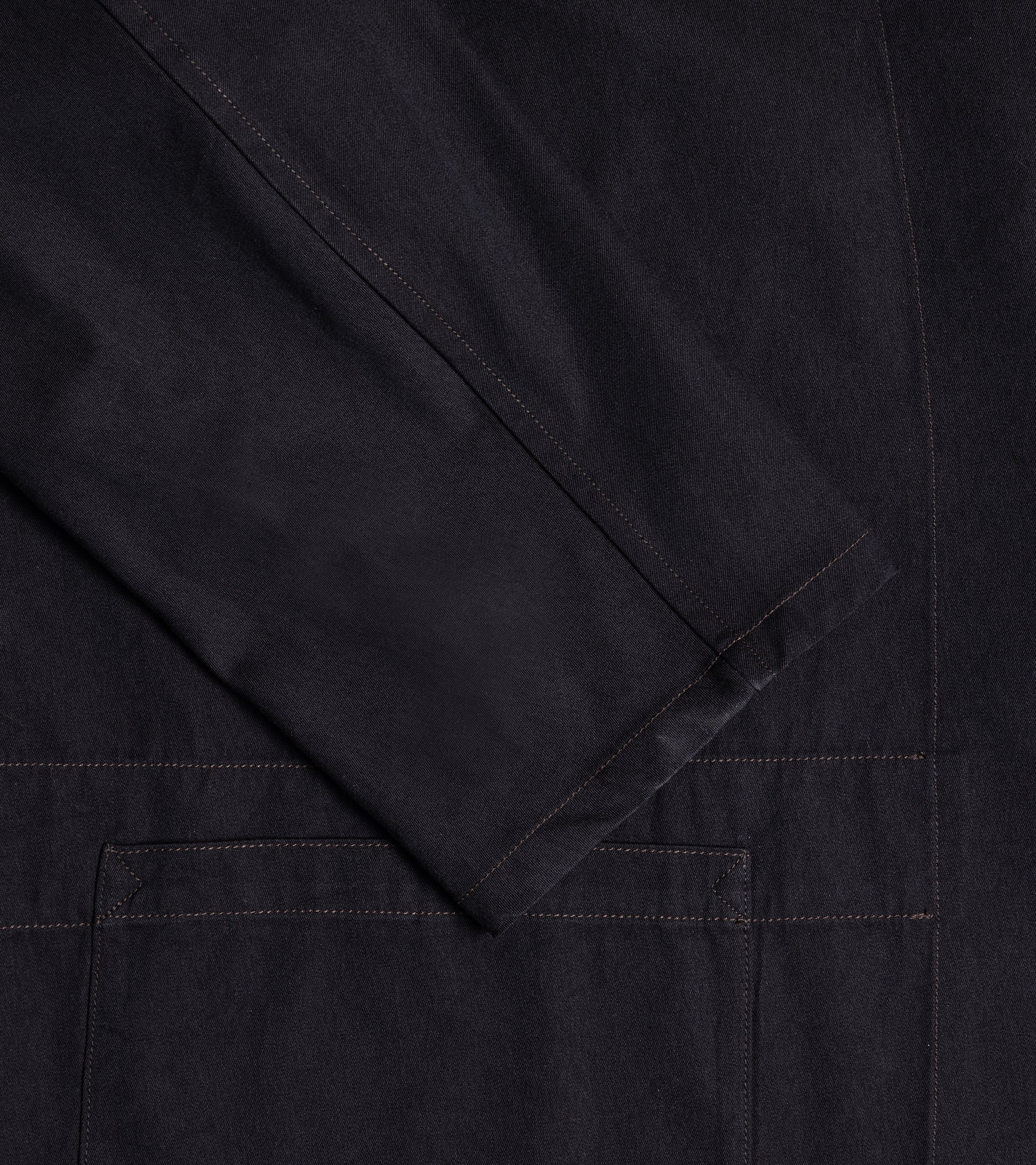 Kaptain Sunshine Cotton Gabardine Take Easy Jacket: Navy - Image 5