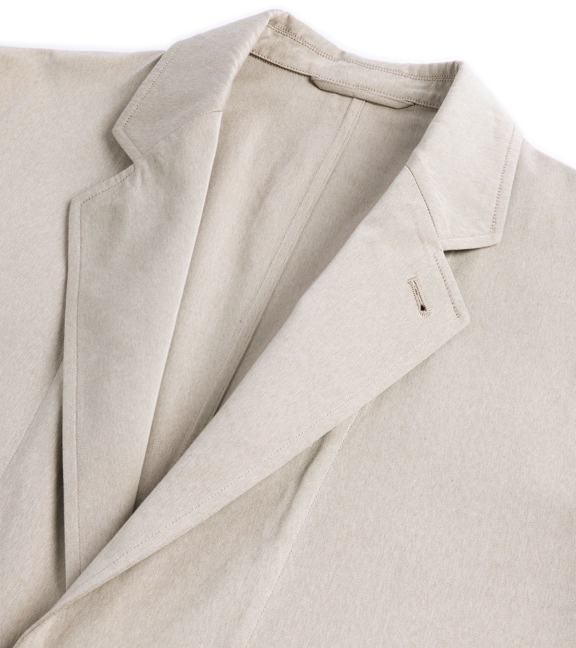 Kaptain Sunshine Cotton Gabardine Take Easy Jacket: Taupe - Image 2