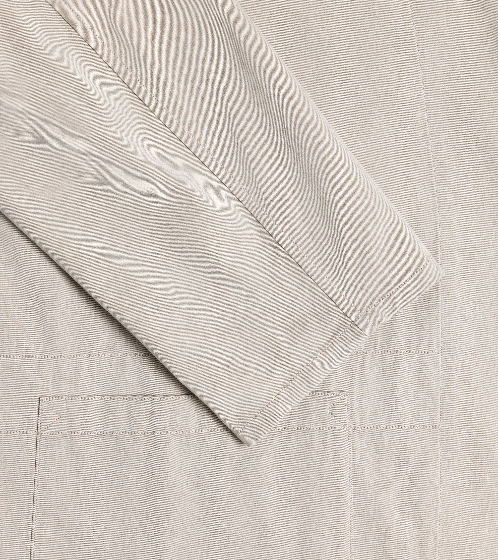 Kaptain Sunshine Cotton Gabardine Take Easy Jacket: Taupe - Image 4