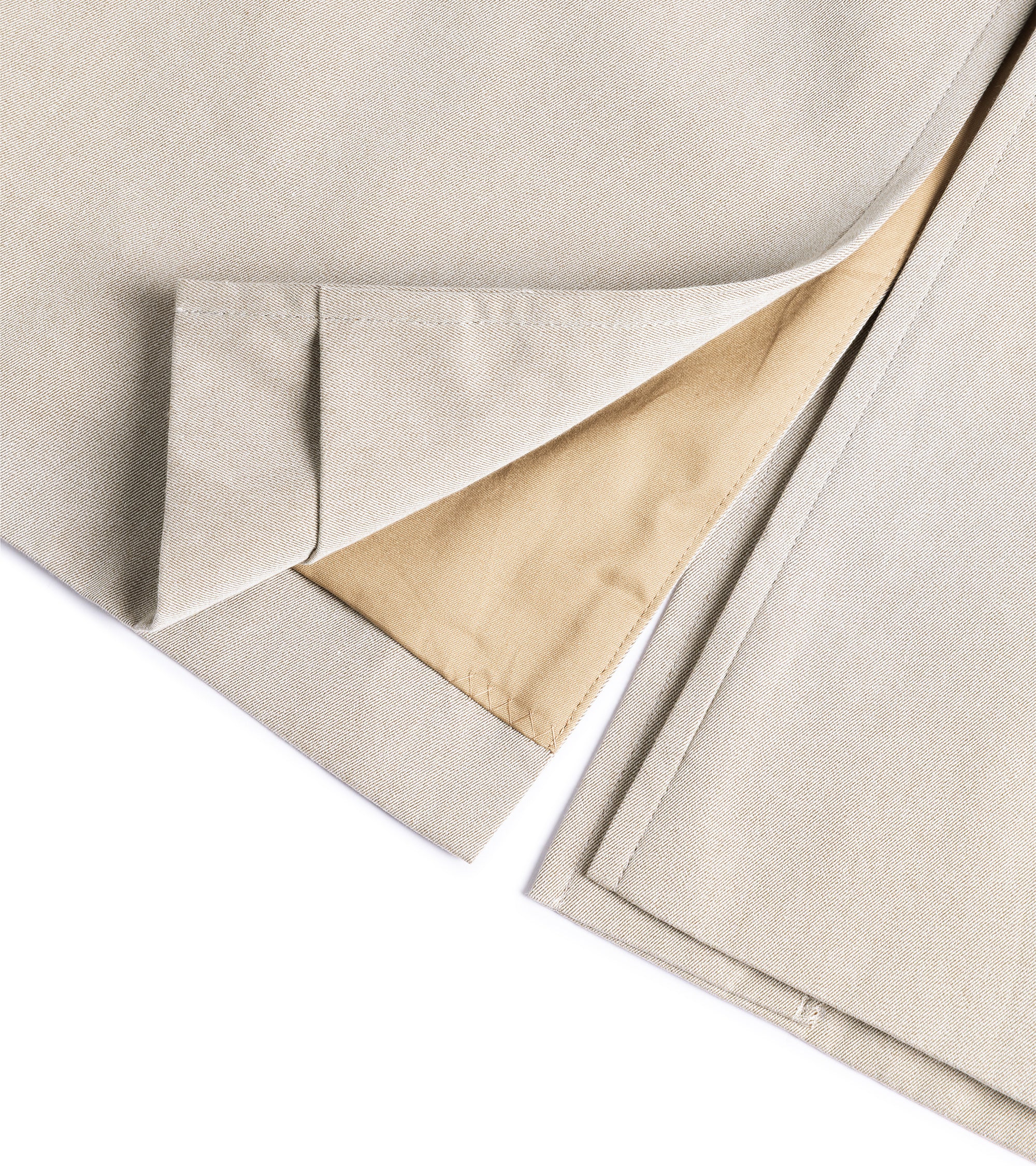 Kaptain Sunshine Cotton Gabardine Walker Coat: Taupe - Image 6