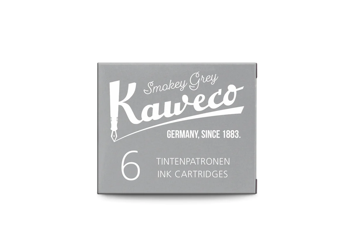 Kaweco Ink Cartridges: Smokey Grey (x6)