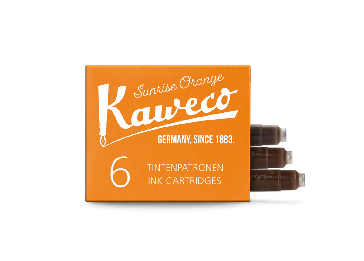 Kaweco Ink Cartridges: Sunrise Orange (x6) - Image 2