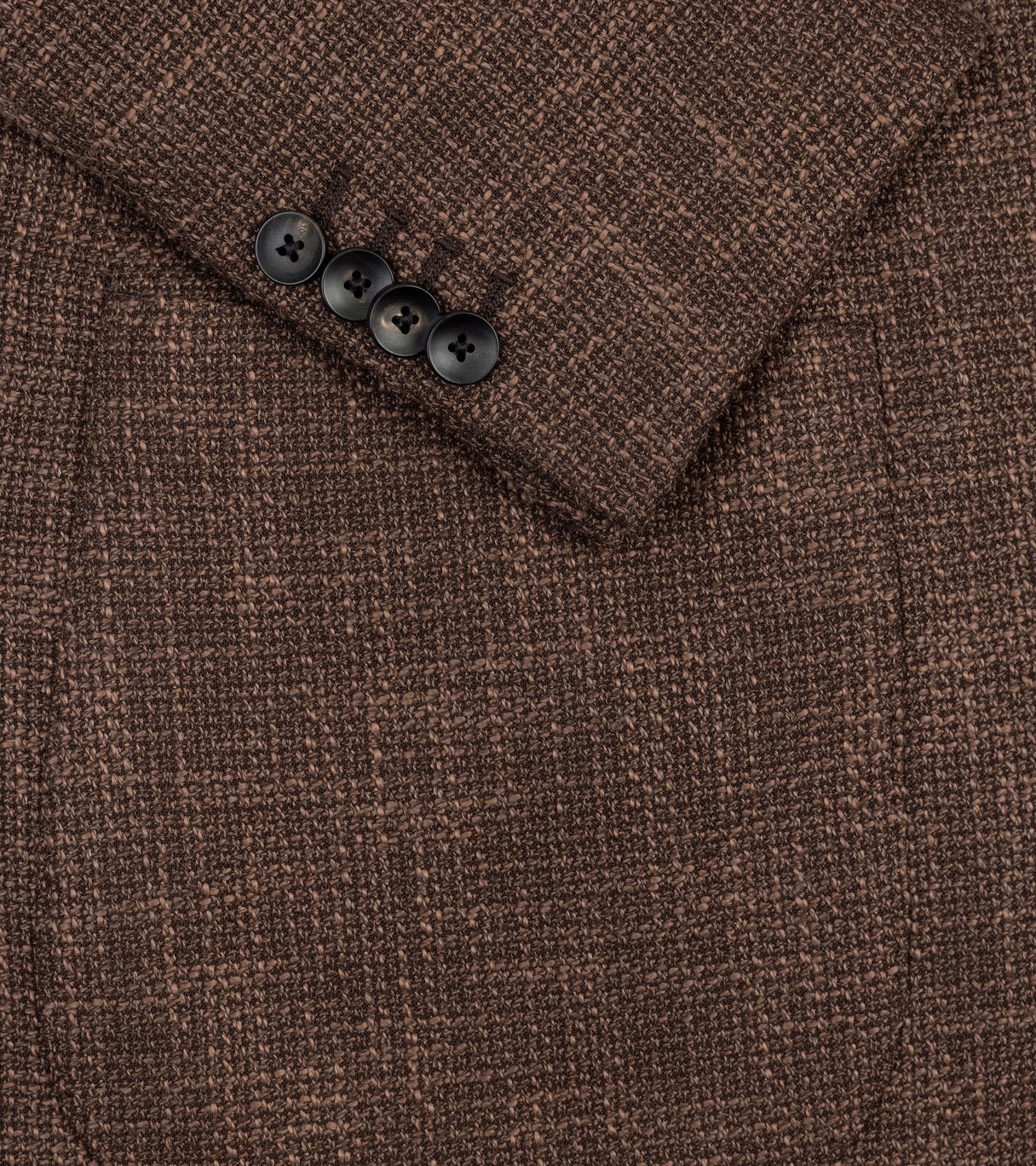 Lardini Loro Piana Wool Cotton Silk Basketweave Jacket: Brown - Image 4