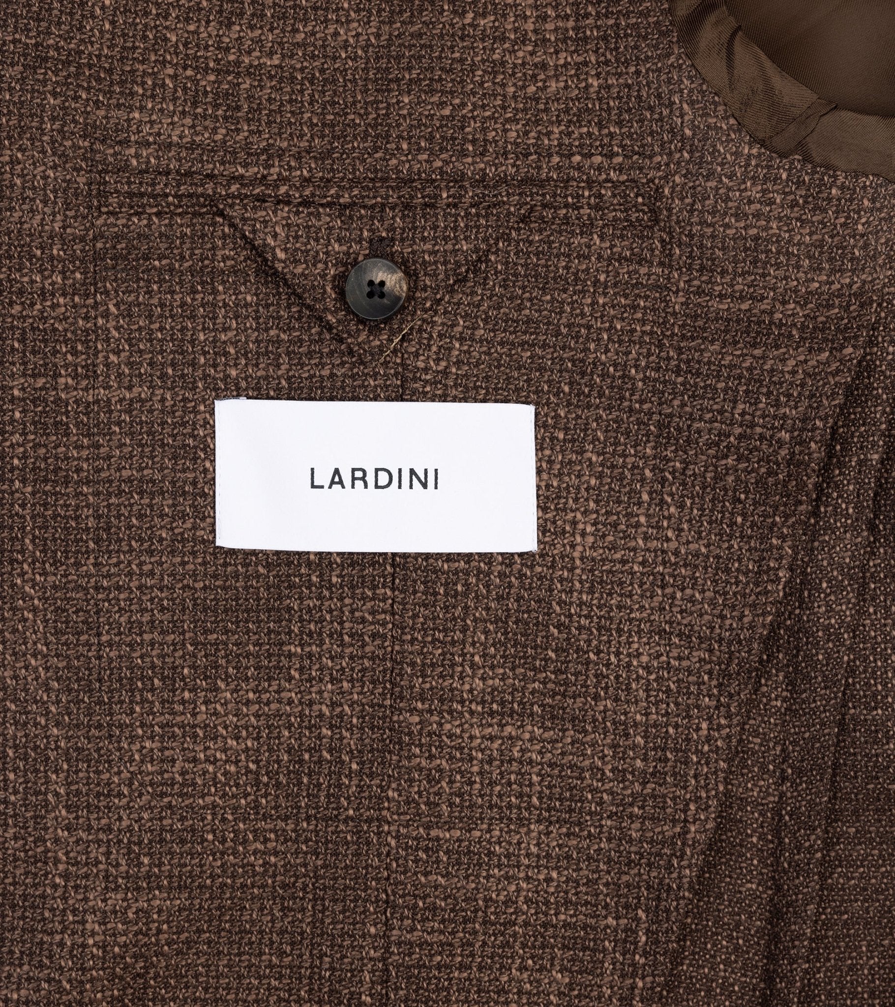 Lardini Loro Piana Wool Cotton Silk Basketweave Jacket: Brown - Image 5