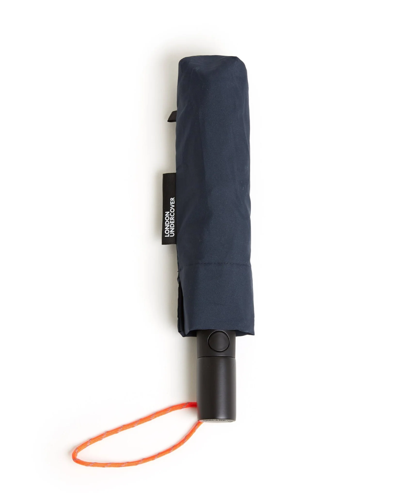 London Undercover Auto Push Button Compact Umbrella: Navy - Image 3