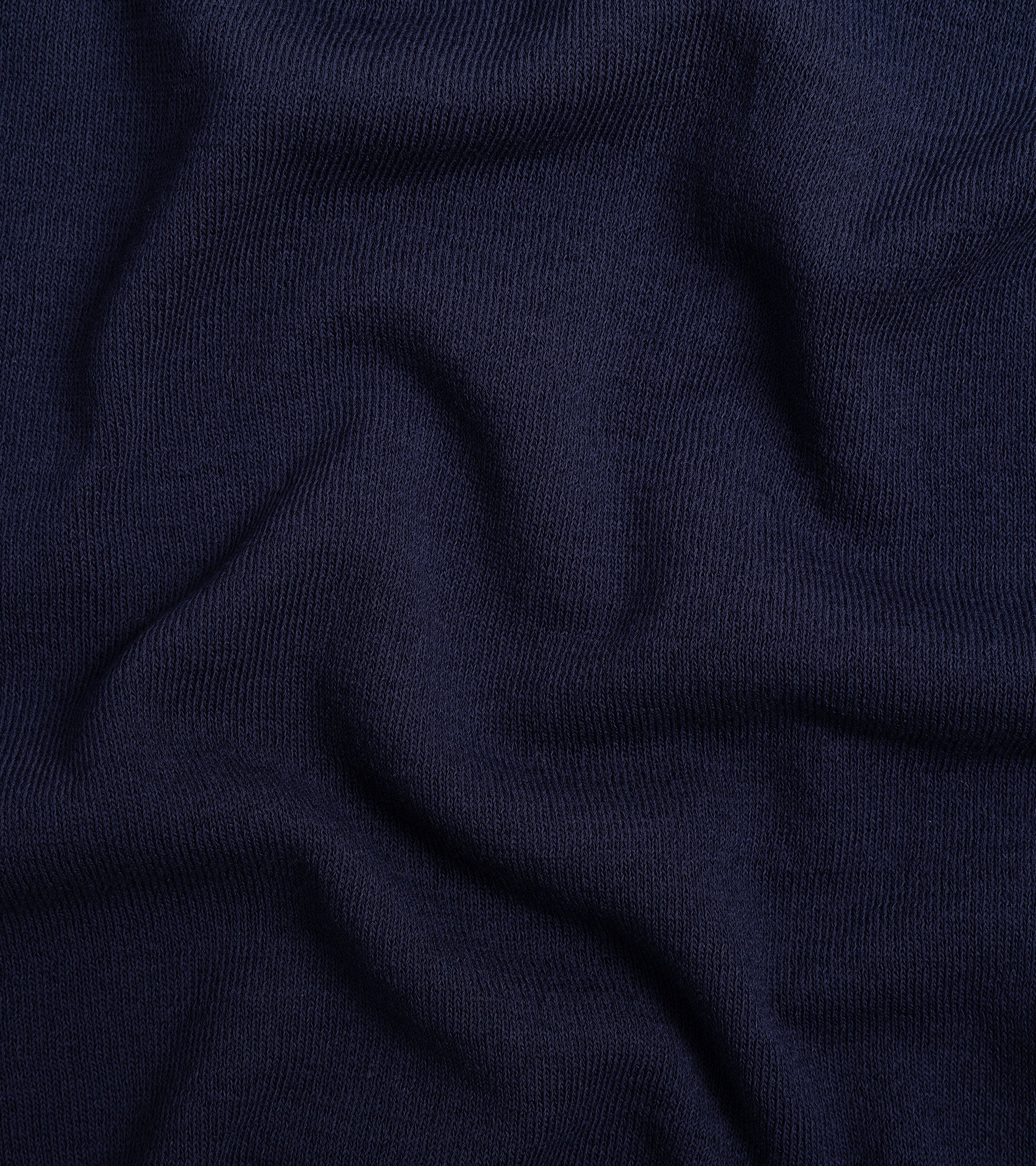 Mooncastle Ice Cotton Knit Polo Shirt: Navy - Image 3